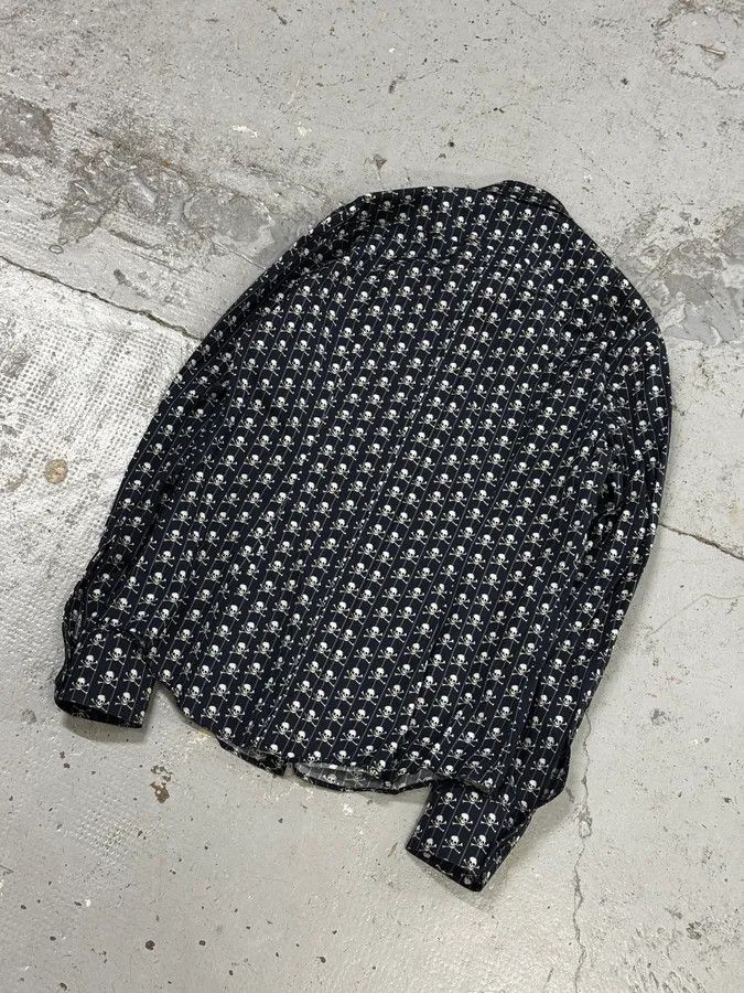 Dolce & Gabbana 2010s Dolce & Gabbana Navy Pirate Skull Classy Shirt Size US S / EU 44-46 / 1 - 6 Thumbnail