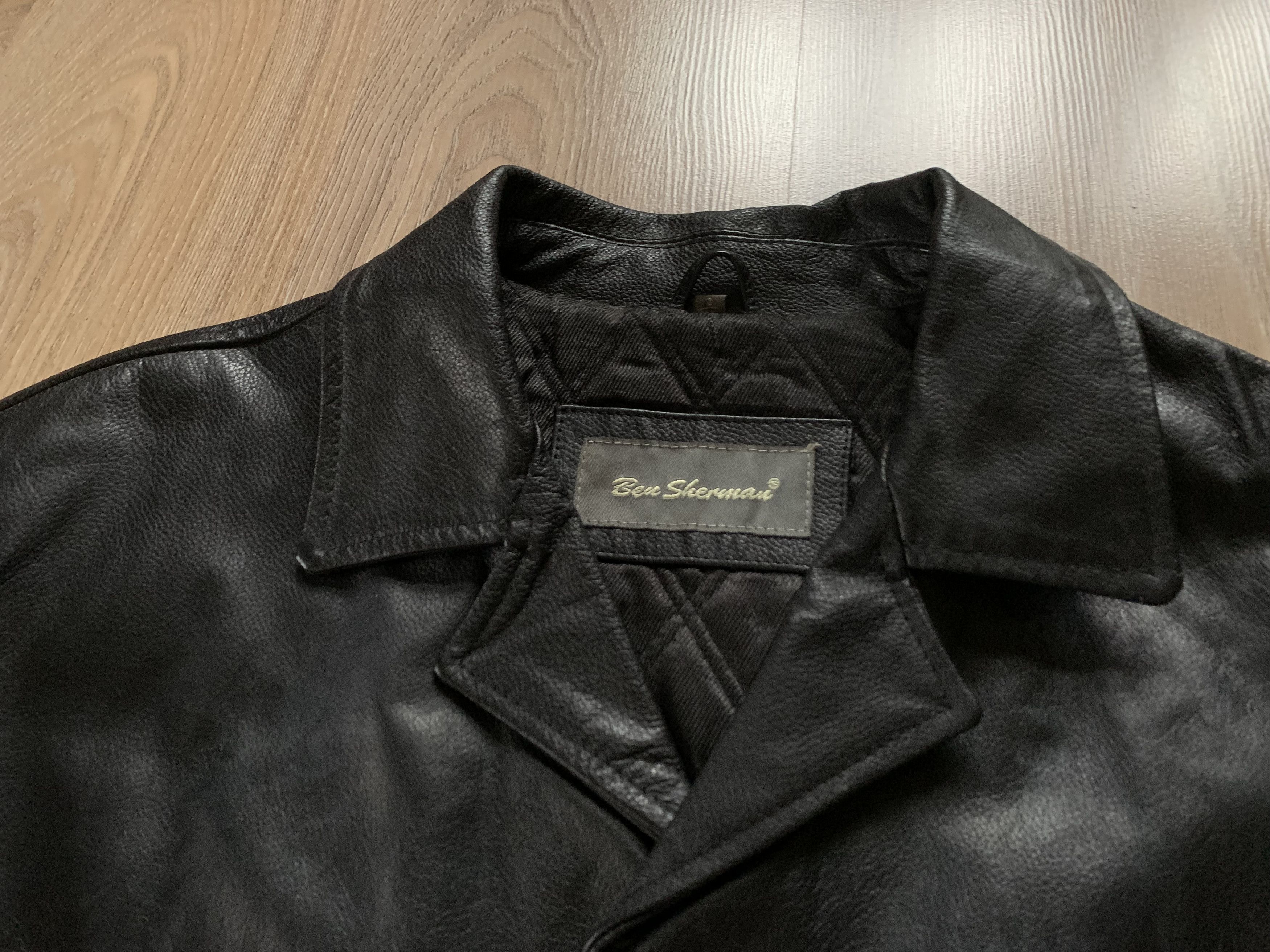 Ben Sherman × Vintage Ben Sherman Mens Vintage Leather Jacket Size US M / EU 48-50 / 2 - 6 Thumbnail