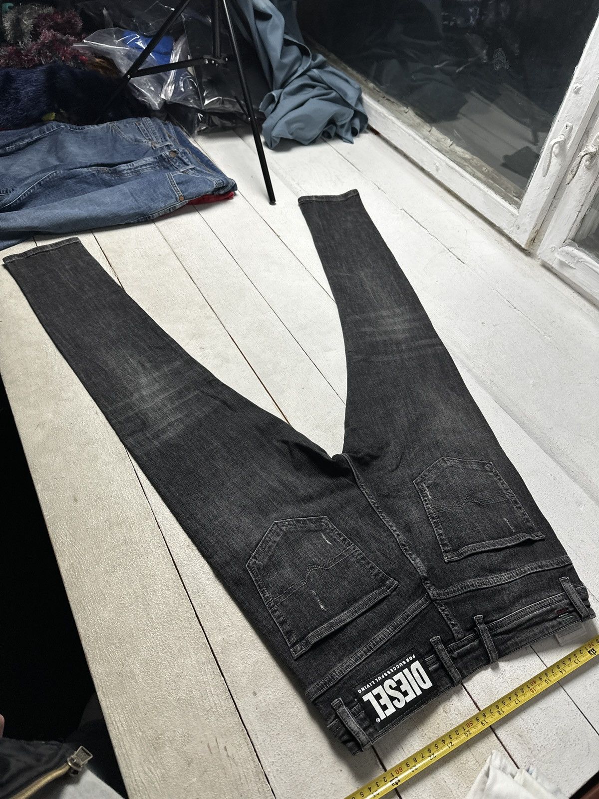 Diesel 🚨 RARE DIESEL MEN DENIM JEANS AVANT GARDE IFSIXWASNINE Y2K Size US 32 / EU 48 - 10 Thumbnail