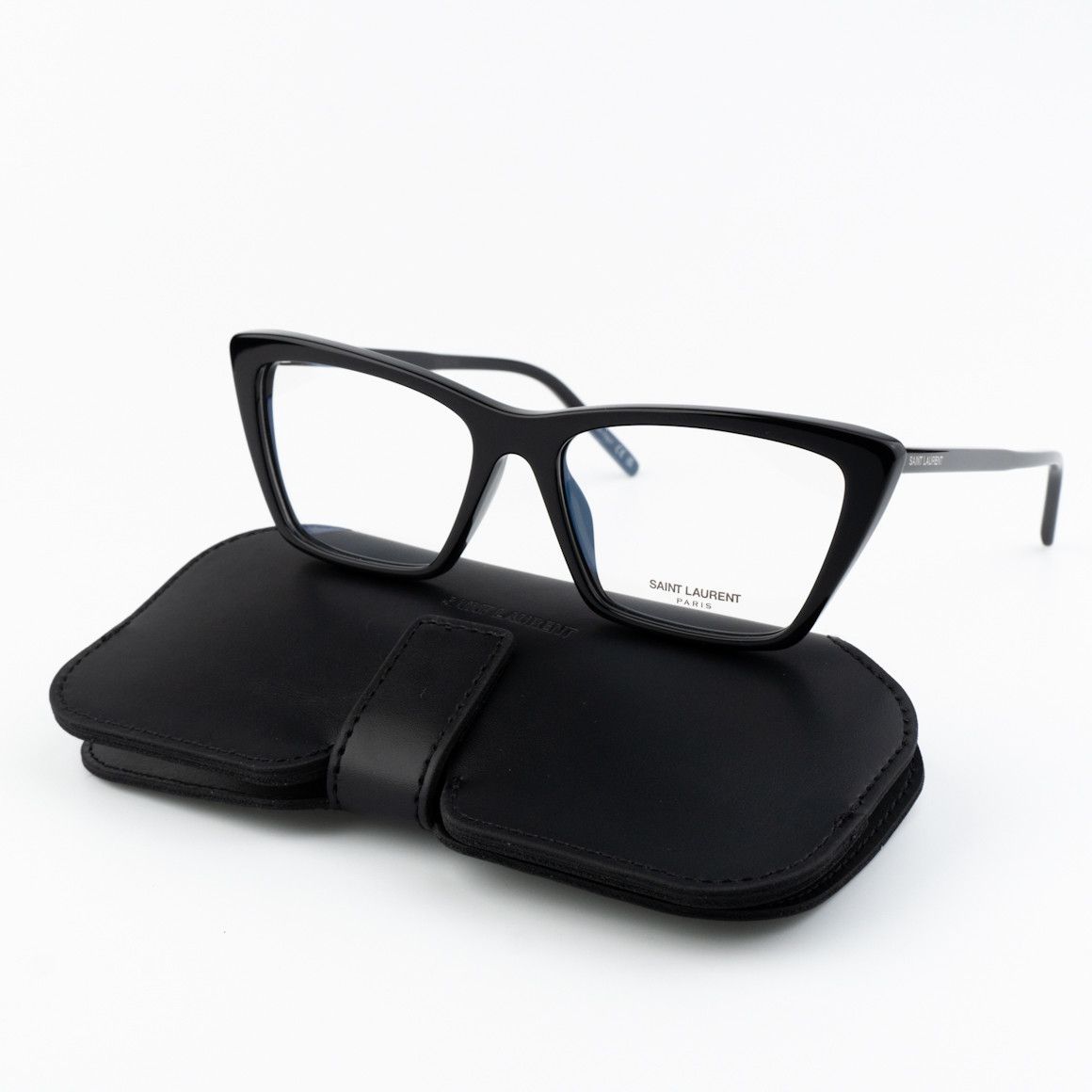 Saint Laurent Paris NEW Saint Laurent SL737 Mica 001 Cat Eye Unisex Eyeglasses Size ONE SIZE - 1 Thumbnail