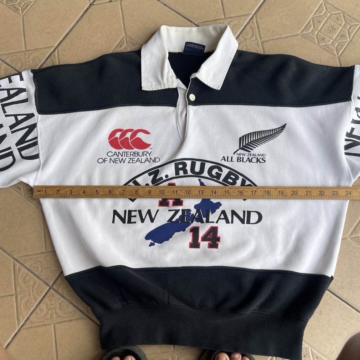 Canterbury of New Zealand × Vintage Canterburry Of New Zealand All Black Rugby Sweatshirt Crop Size S / US 4 / IT 40 - 22 Thumbnail