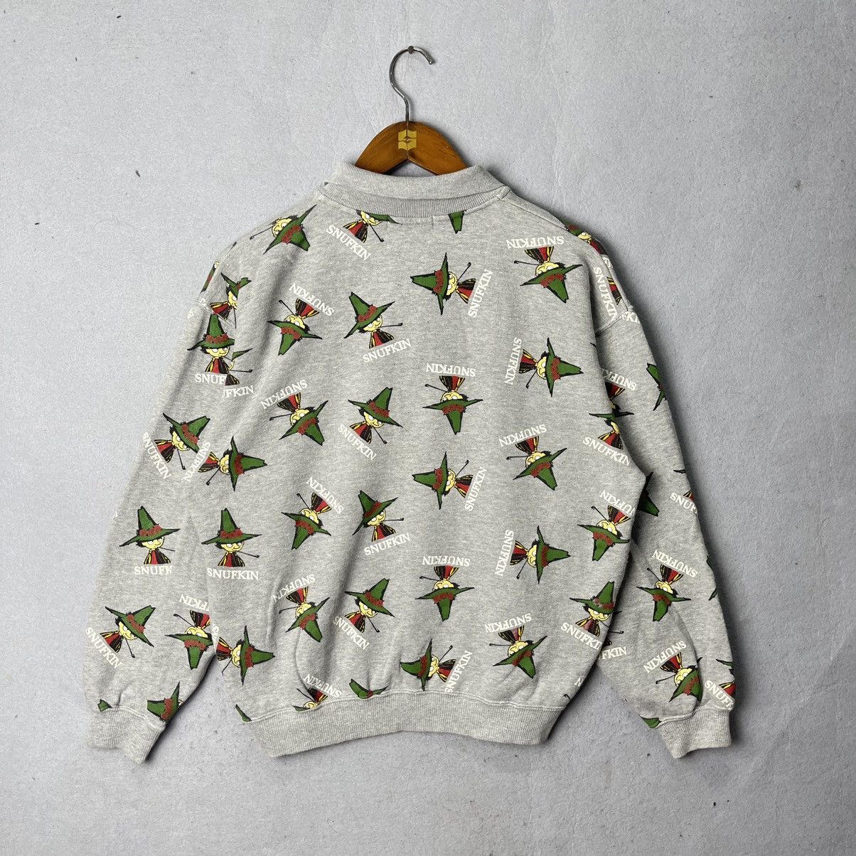 Japanese Brand Vintage Moomin Snufkin AOP Polo Sweatshirt Size US M / EU 48-50 / 2 - 6 Thumbnail