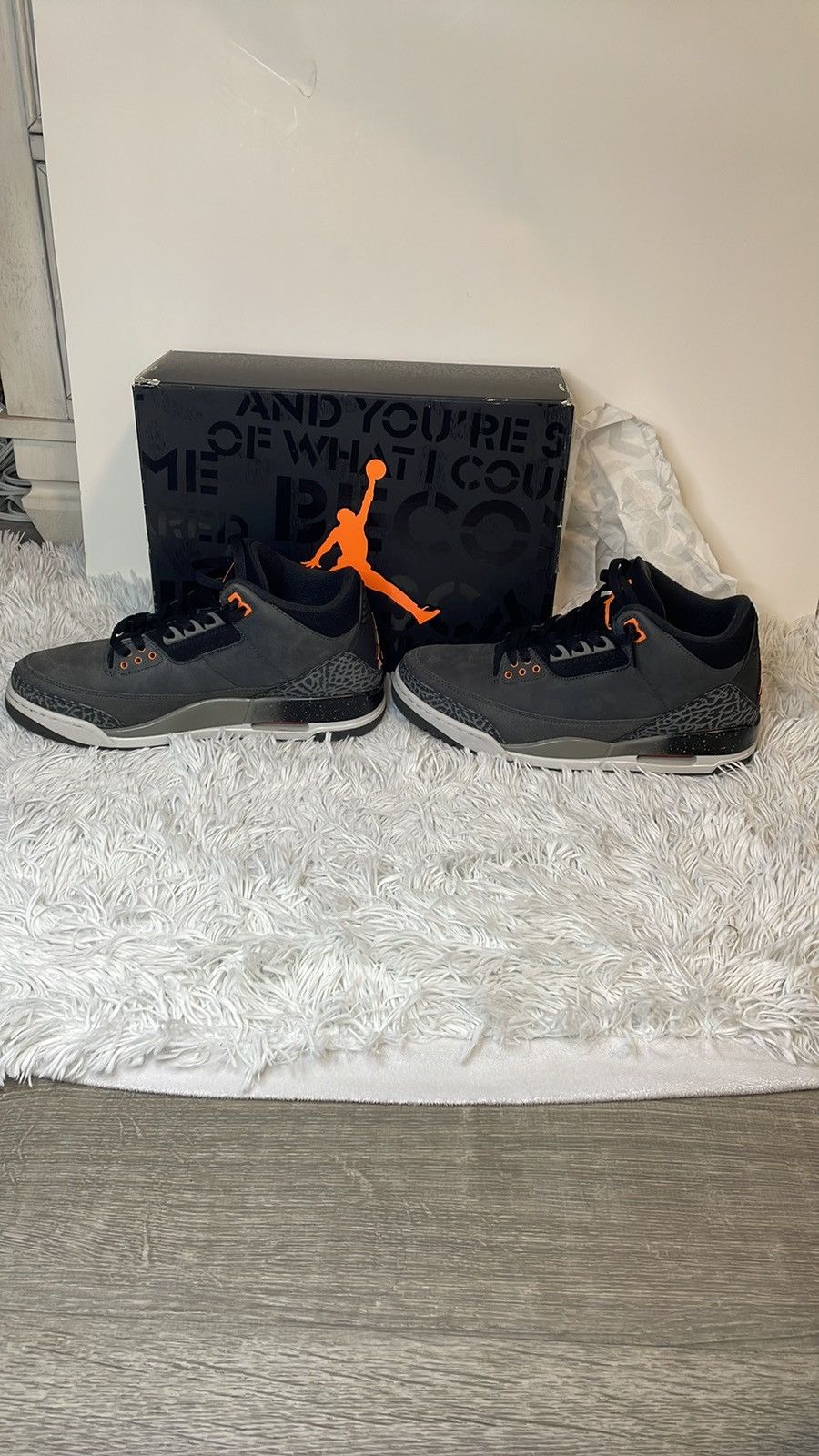 Jordan Brand 2023 Nike Air Jordan 3 Retro Fear Pack single Size US 10 / EU 43 - 3 Thumbnail
