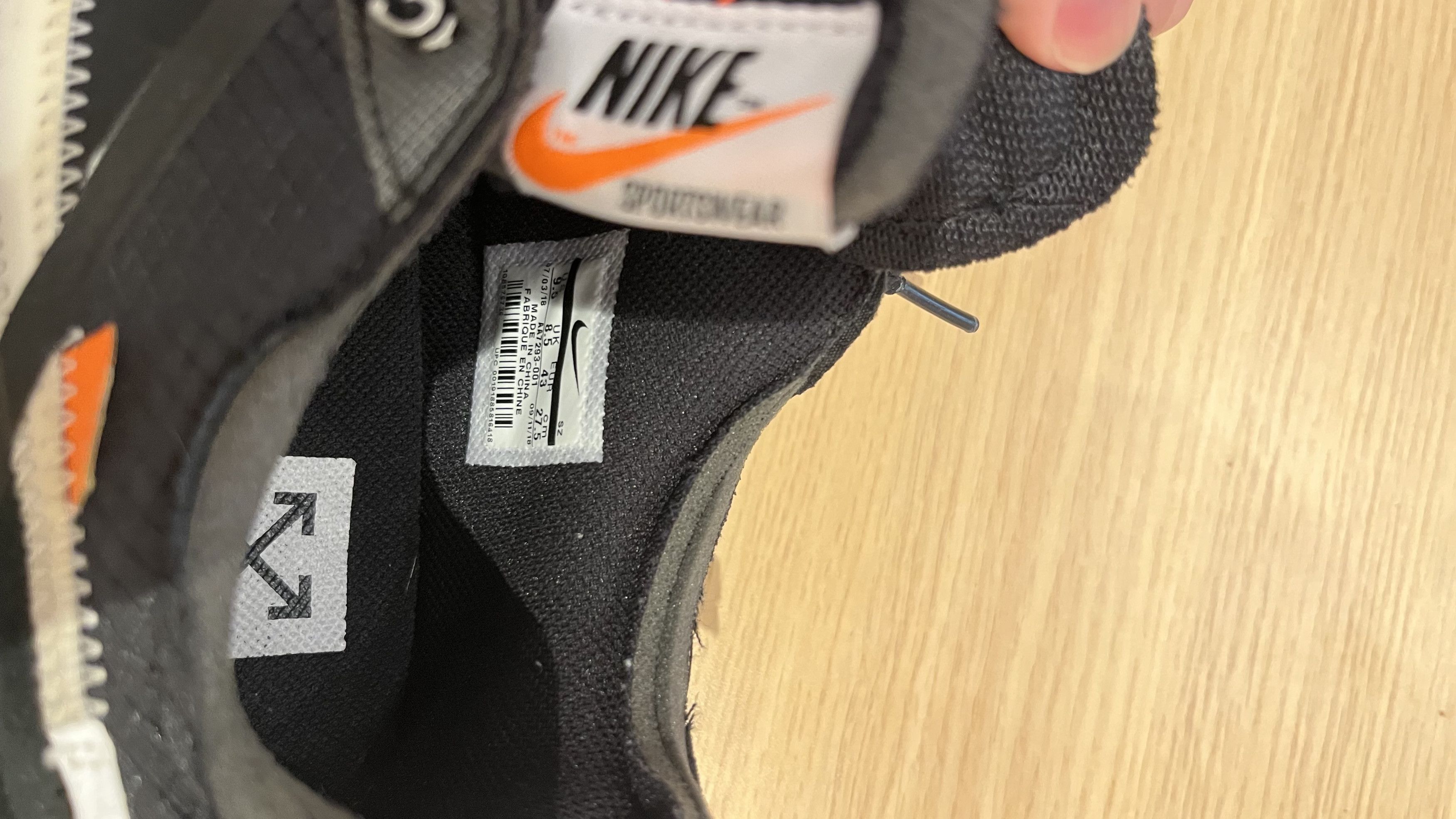 Nike × Off-White Nike Air Max 90 Off-White Black Size US 9.5 / EU 42-43 - 8 Thumbnail