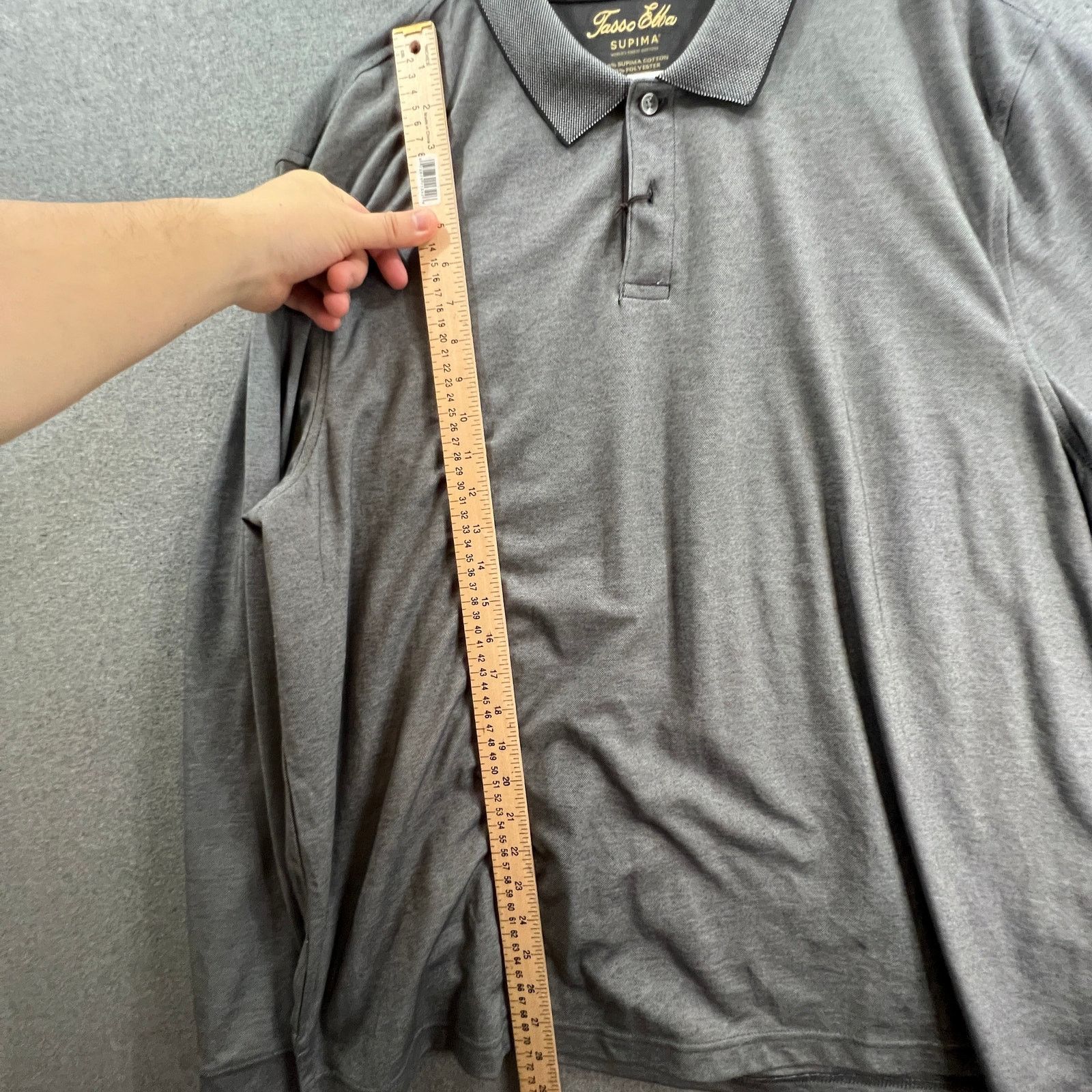 Tasso Elba Tasso Elba Shirt Adult Size XXL Gray Long Sleeve Size US XXL / EU 58 / 5 - 6 Thumbnail