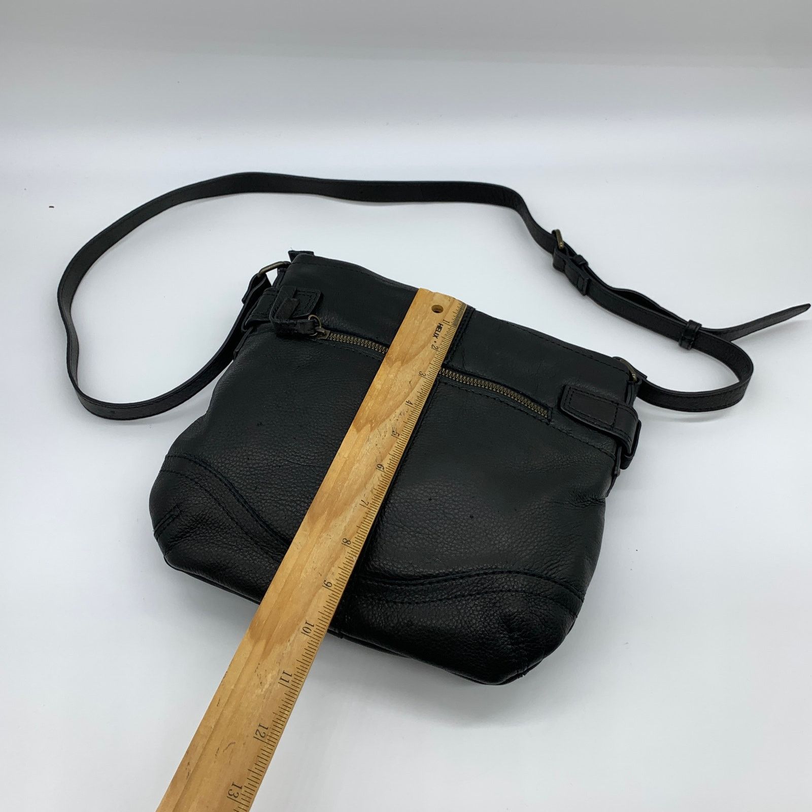 Other American Leather Co Elton Crossbody Purse Hunter Black Color Size ONE SIZE - 4 Thumbnail