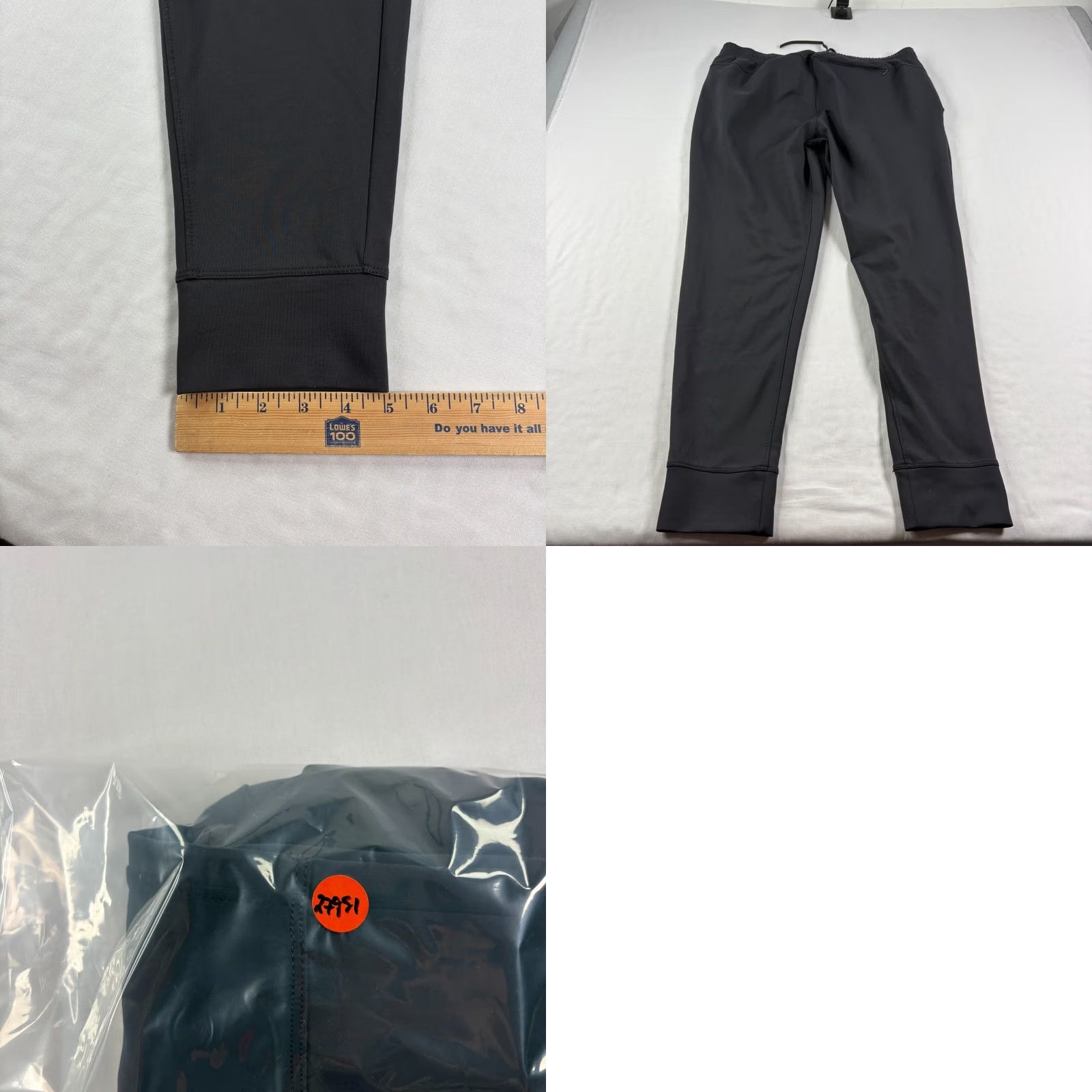 Rhone Rhone Jogger Pants Mens Large Black Tapered Athleisure Lounge Gym Slacks Style: Jogger Boots? Size US 33 - 8 Thumbnail