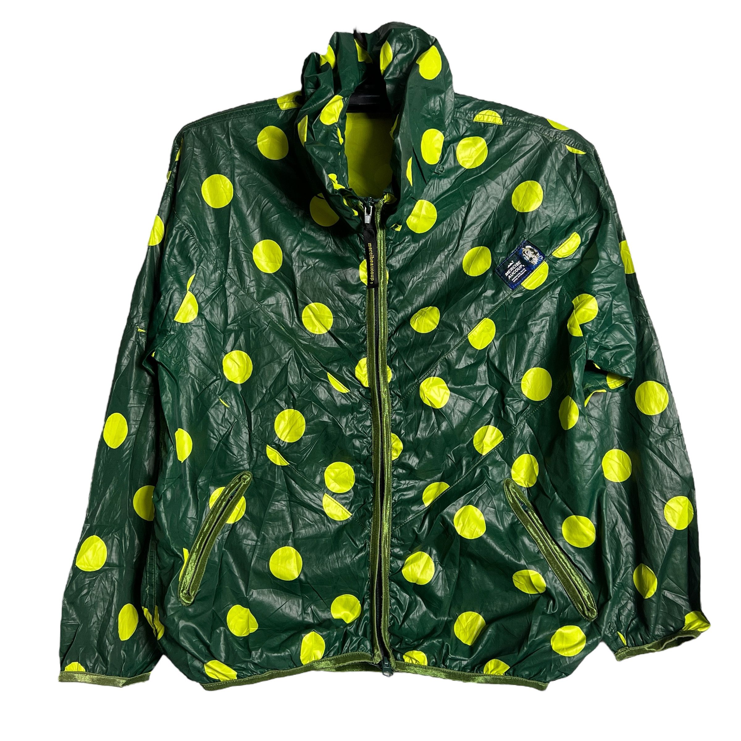 🔥RARE🔥Mercibeaucoup Polka Dot Raincoat Avanrgarde Neck