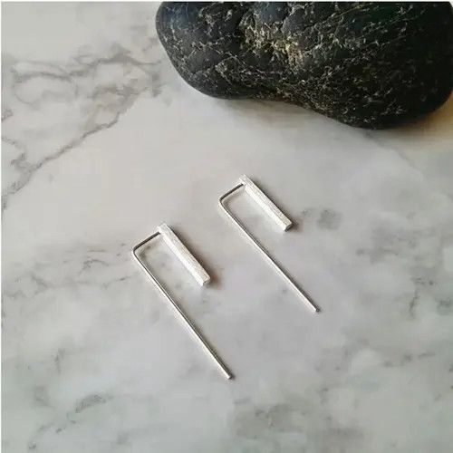 Jewelry × Vintage Trendy Stud Geometric Earrings Size ONE SIZE - 4 Thumbnail