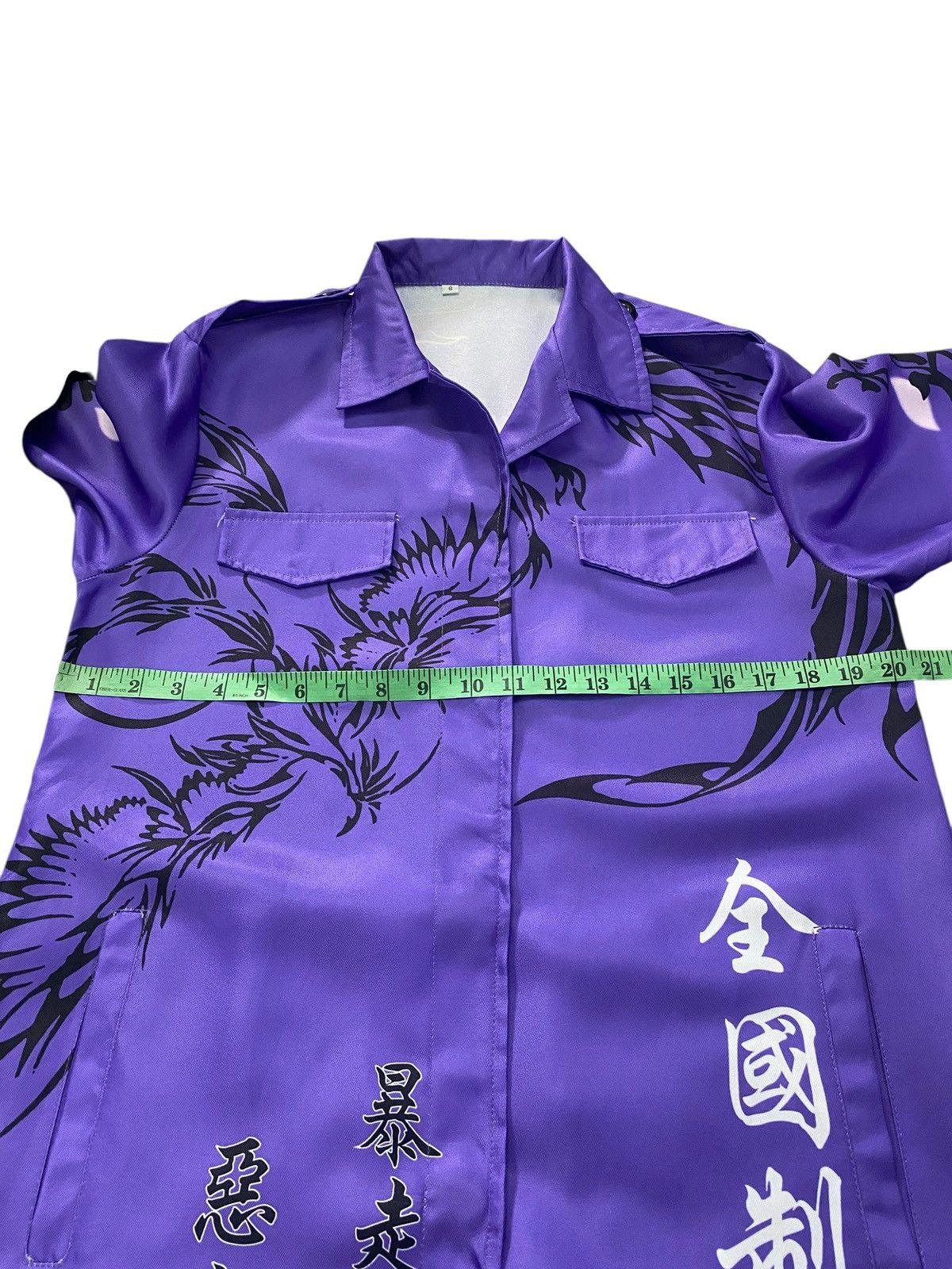 Anime Japanese Bosozoku Kimono Cosplay Costume Purple Size US S / EU 44-46 / 1 - 11 Thumbnail