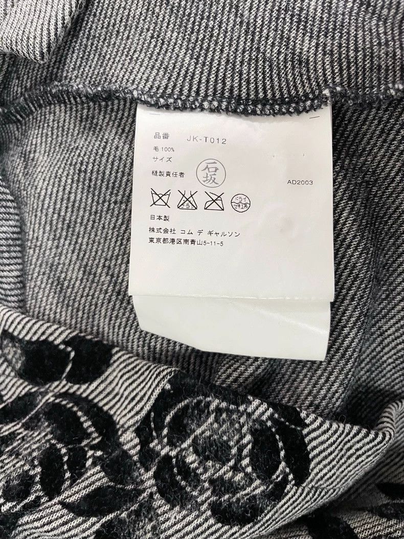 Comme des Garcons Comme Des Garcons Rose Flock Print Bow Pocket Cardigan Jac Size M / US 6-8 / IT 42-44 - 7 Thumbnail