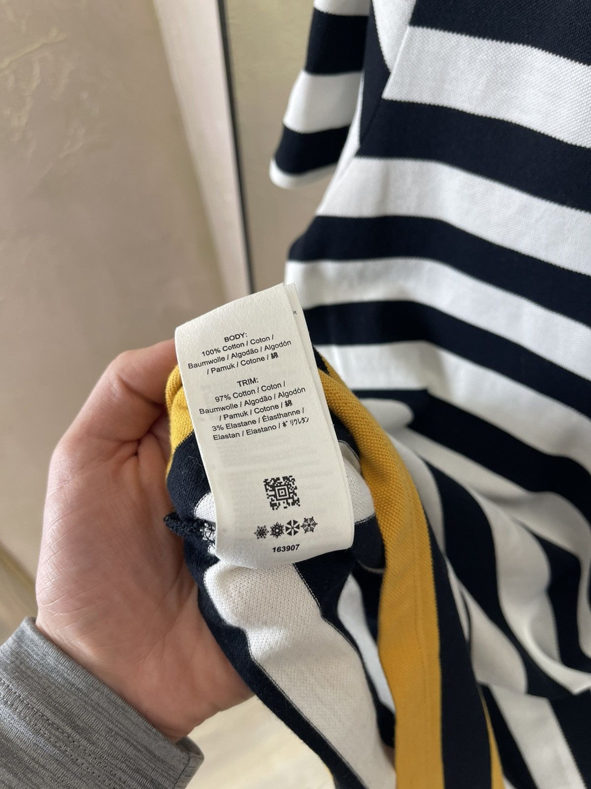 Fred Perry Fred Perry Navy Striped Piqué Tee | Iconic Mod Style Size US L / EU 52-54 / 3 - 9 Thumbnail