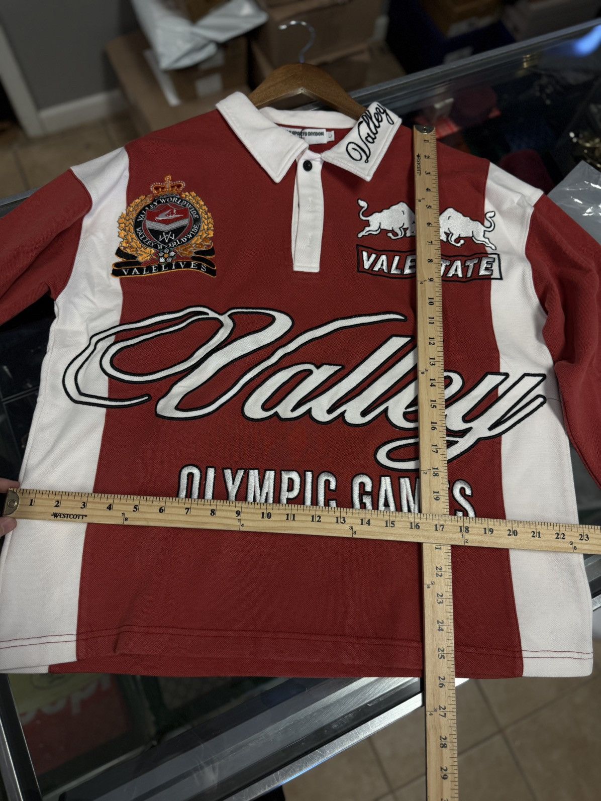 Vale Valley Olympic Rugby Long Sleeve Shirt Size Large (NEW) Size US L / EU 52-54 / 3 - 7 Thumbnail