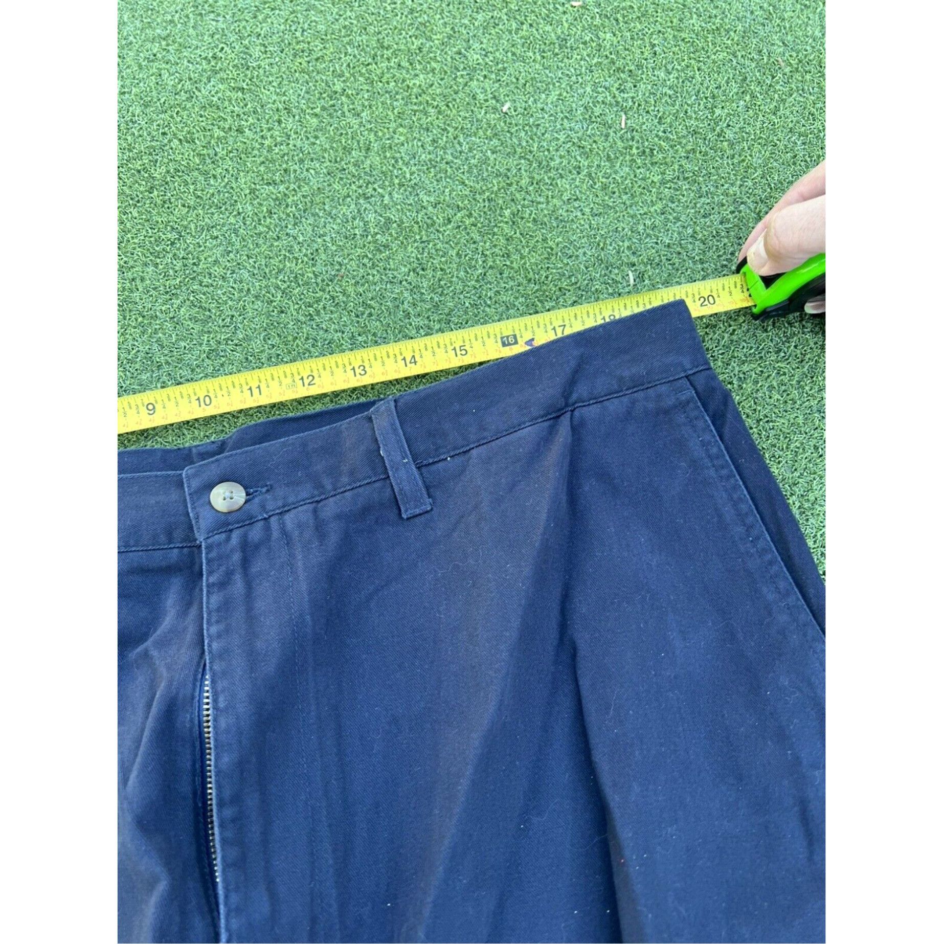 Savane Savane Men’s 40 Waist Blue Solid Cotton Flap Pockets Cargo Shorts Size US 40 / EU 56 - 5 Thumbnail