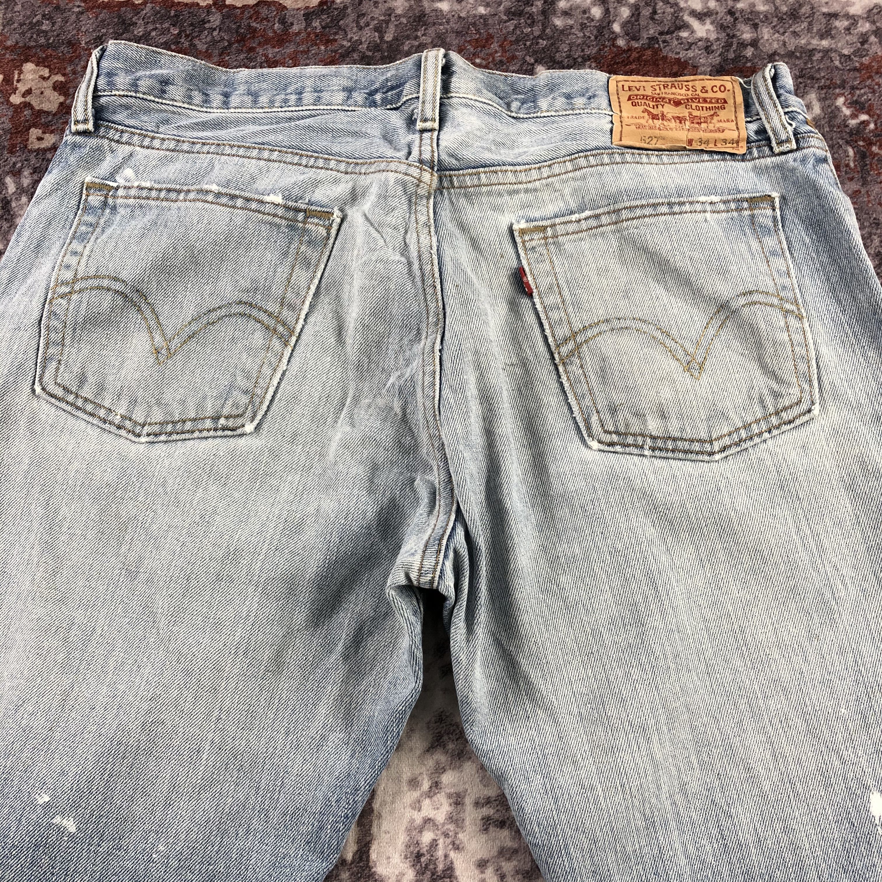 Levi's × Vintage Vintage Ripped Levis 527 Flare Jeans-JM3178 Size US 35 - 5 Thumbnail