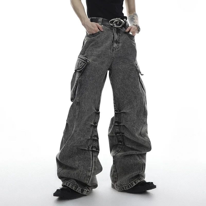 Japanese Brand × Vintage Streetwear Washed Pocket Cargo Jeans Pants Size US 30 / EU 46 - 4 Thumbnail
