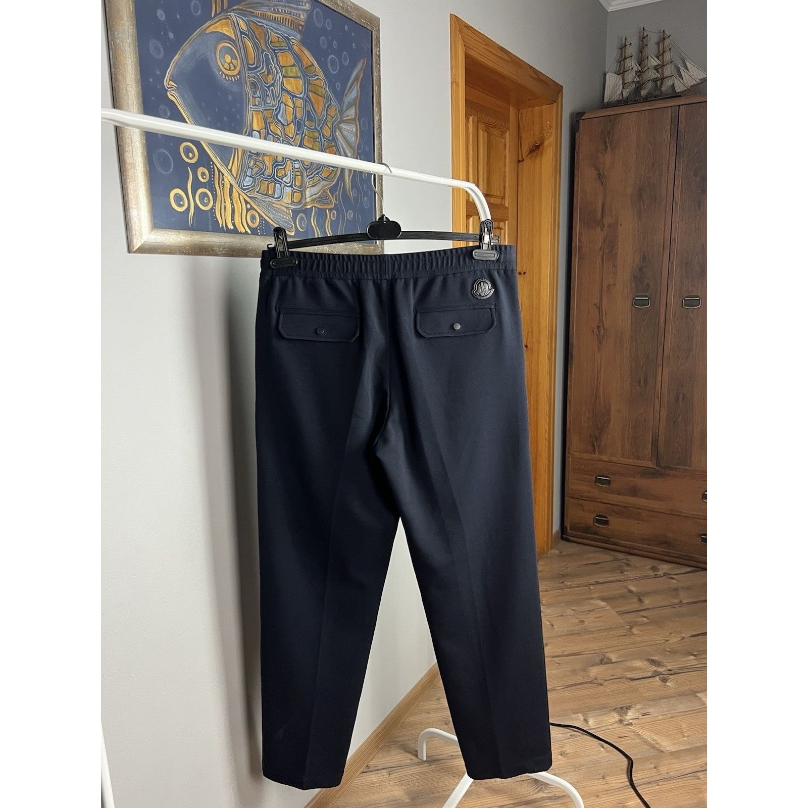 Moncler MINT! Moncler Men`s Pantalone Sportivo Blue Jogger Sweatpant Size US 32 / EU 48 - 9 Thumbnail