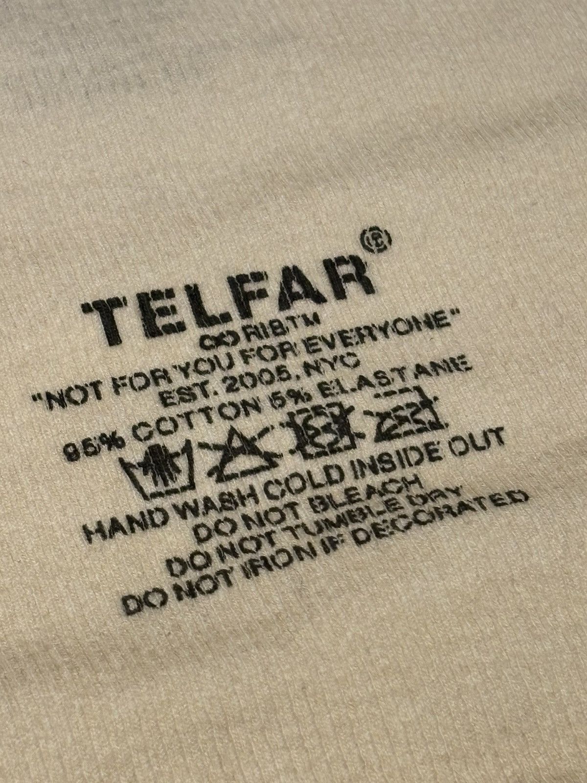 Telfar TELFAR UNISEX white/cream ombre infinity halter tank top Size XS / US 0-2 / IT 36-38 - 4 Thumbnail