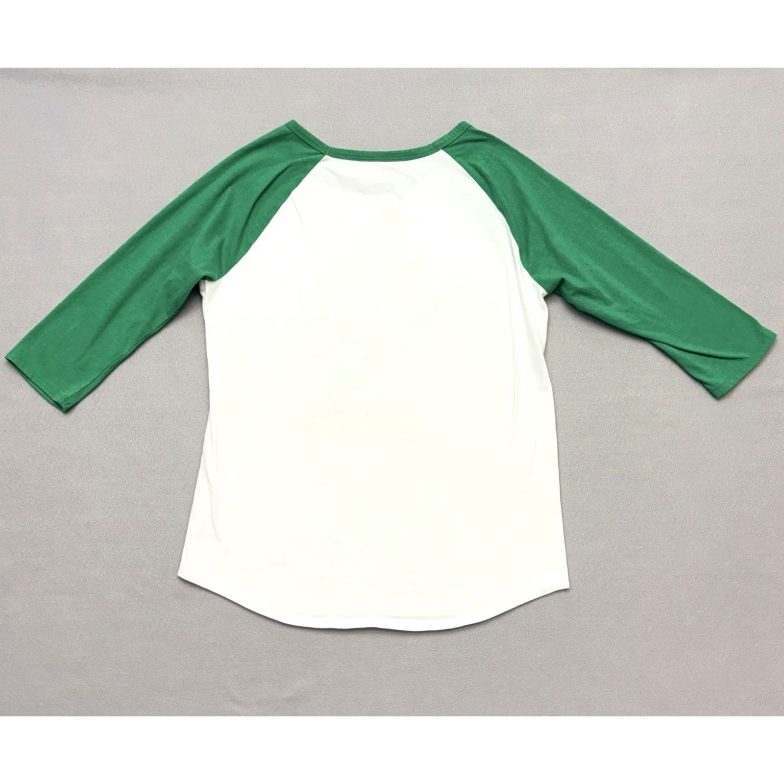 Disney Keywords: "Disney Mickey St. Patrick'S Day Raglan 3/4 Sleeve Graphic Shirt XL Womens" is highly relevant and includes all essential Size XL / US 12-14 / IT 48-50 - 2 Thumbnail