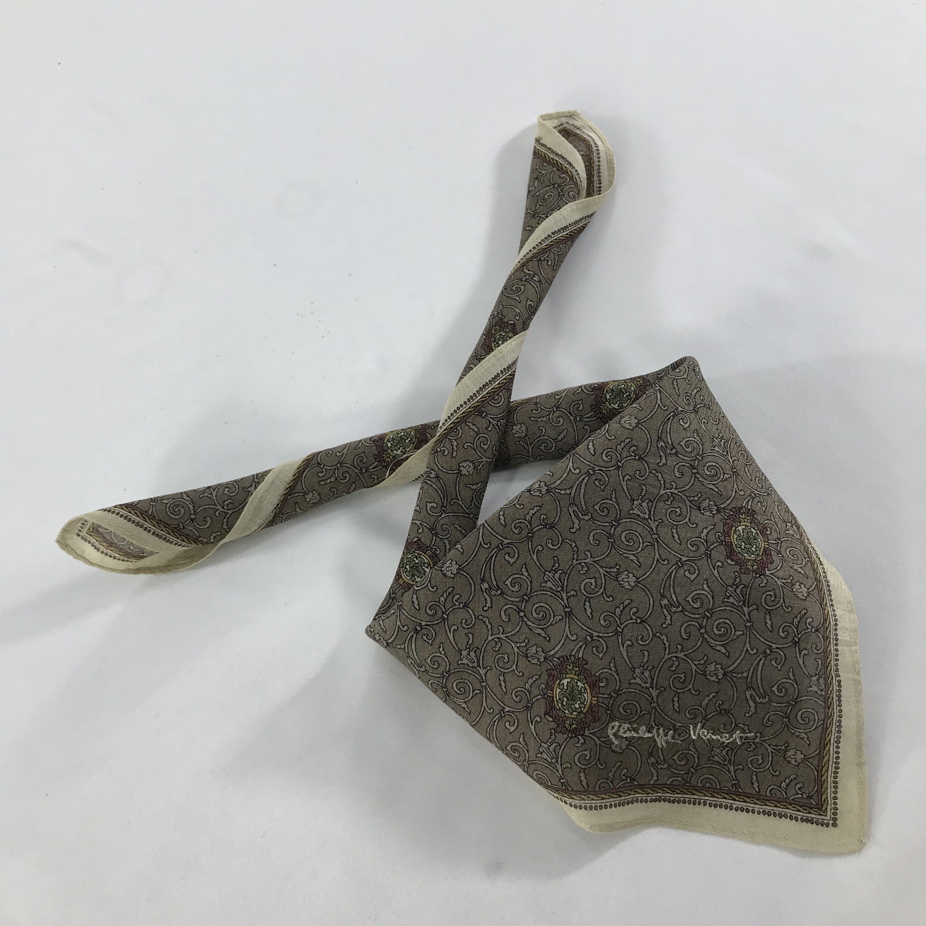 Vintage Philippe Venet Bandana / Handkerchief / Neckerchief - S1264 Size ONE SIZE - 4 Thumbnail