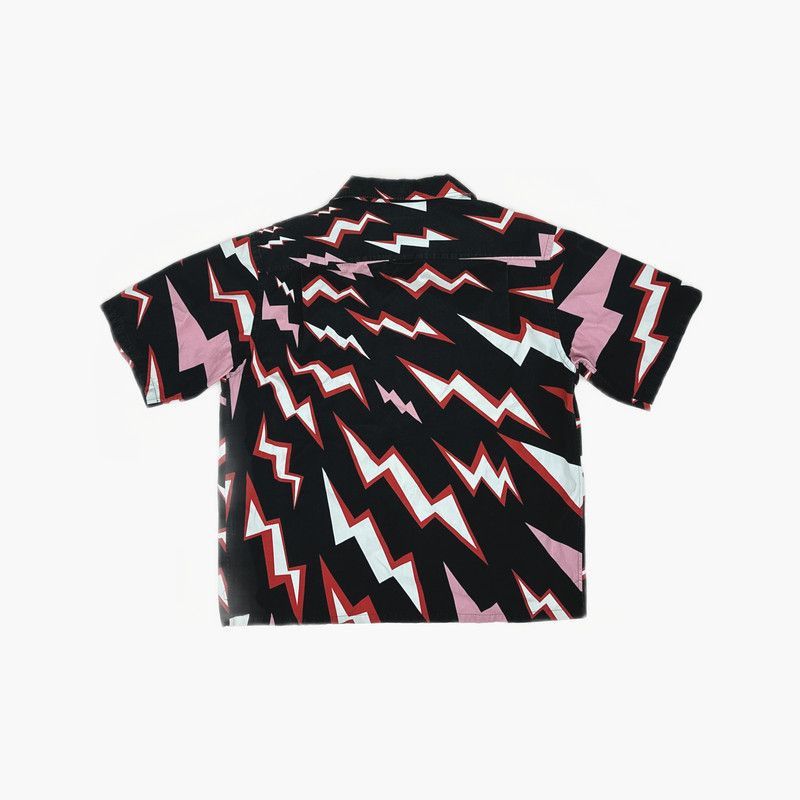 Prada Prada Lightning Print Short Sleeve Shirt-2506 Size US M / EU 48-50 / 2 - 5 Thumbnail