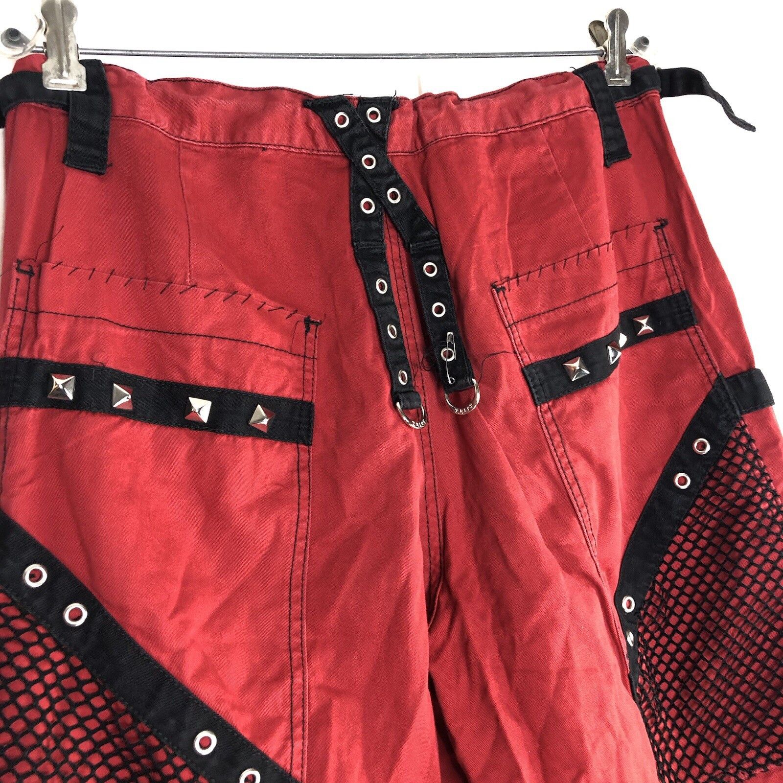 Tripp NYC Tripp NYC Y2K Baggy Bondage Red Pants L Goth Grunge Punk Size US 36 / EU 52 - 9 Thumbnail