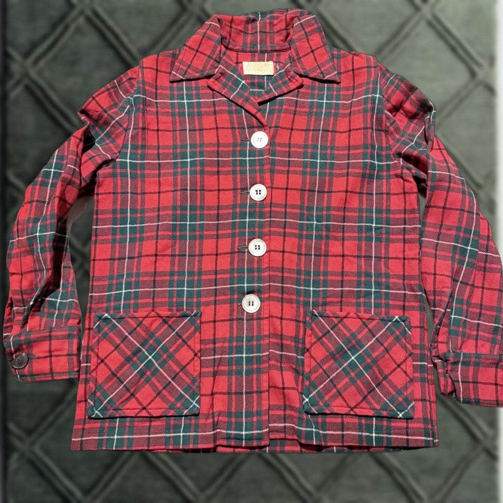 Pendleton Vintage Pendleton 49er Jacket Womens Red/Green Plaid Wool Pockets Button Blazer Medium Size M / US 6-8 / IT 42-44 - 1 Thumbnail