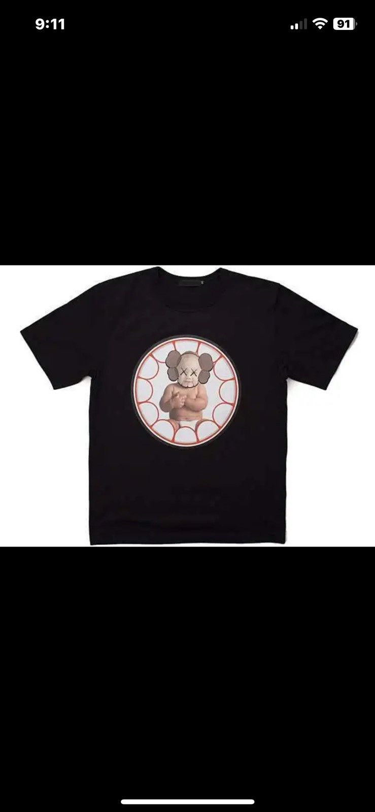 Kaws Kaws Original Fake Baby I T-shirt remake 2006 size 1 small Size US S / EU 44-46 / 1 - 1 Thumbnail