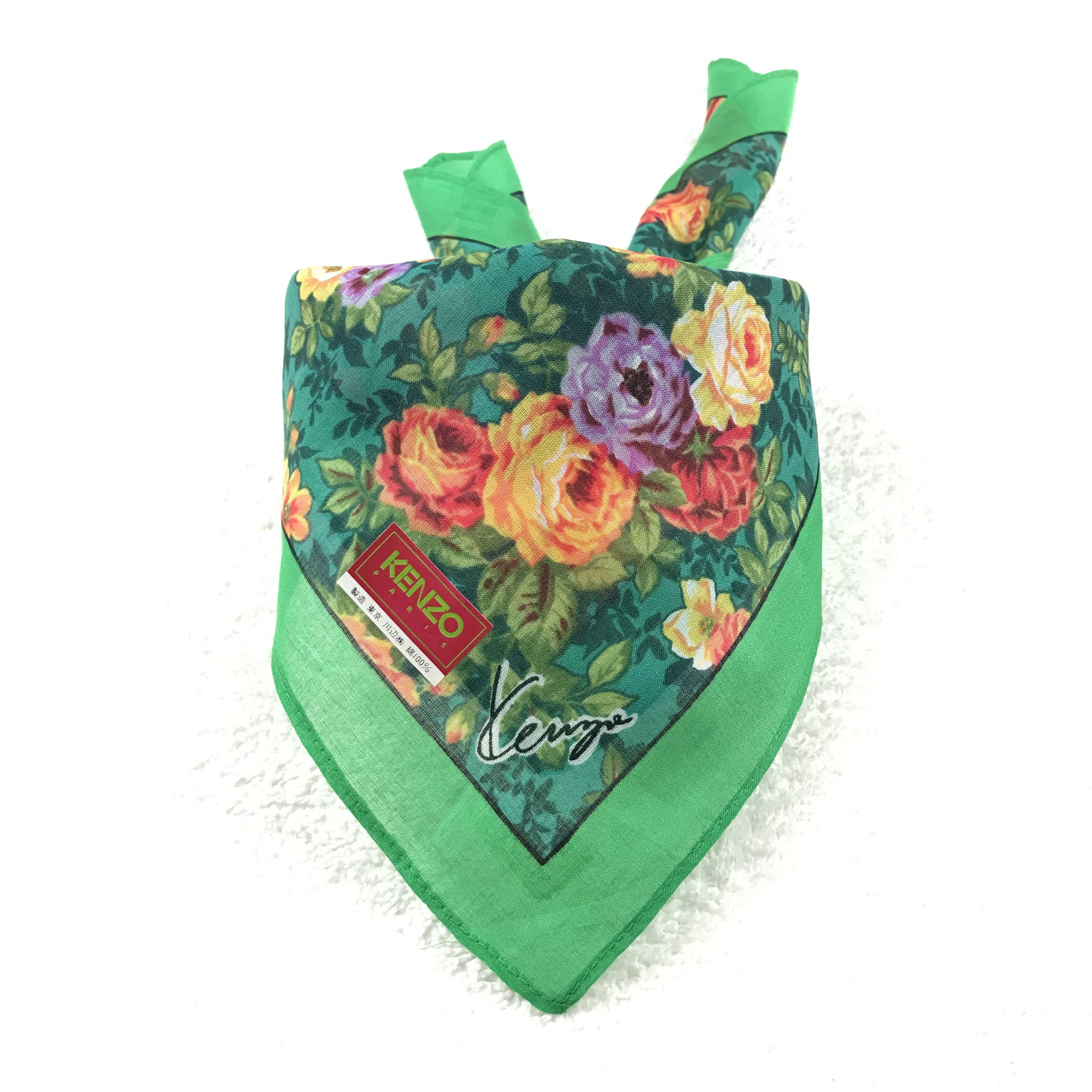 Japanese Brand × Kenzo × Vintage Vintage Kenzo Bandana Neckerchief Handkerchief Size ONE SIZE - 4 Thumbnail
