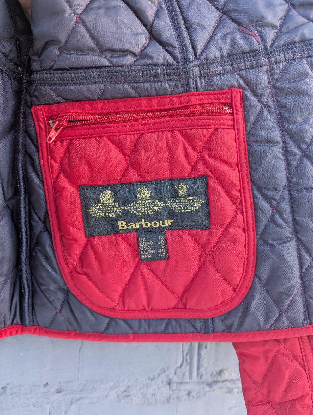 Barbour Barbour Quilted Jacket Summer Liddesdale Women's Red 38 size Size M / US 6-8 / IT 42-44 - 5 Thumbnail