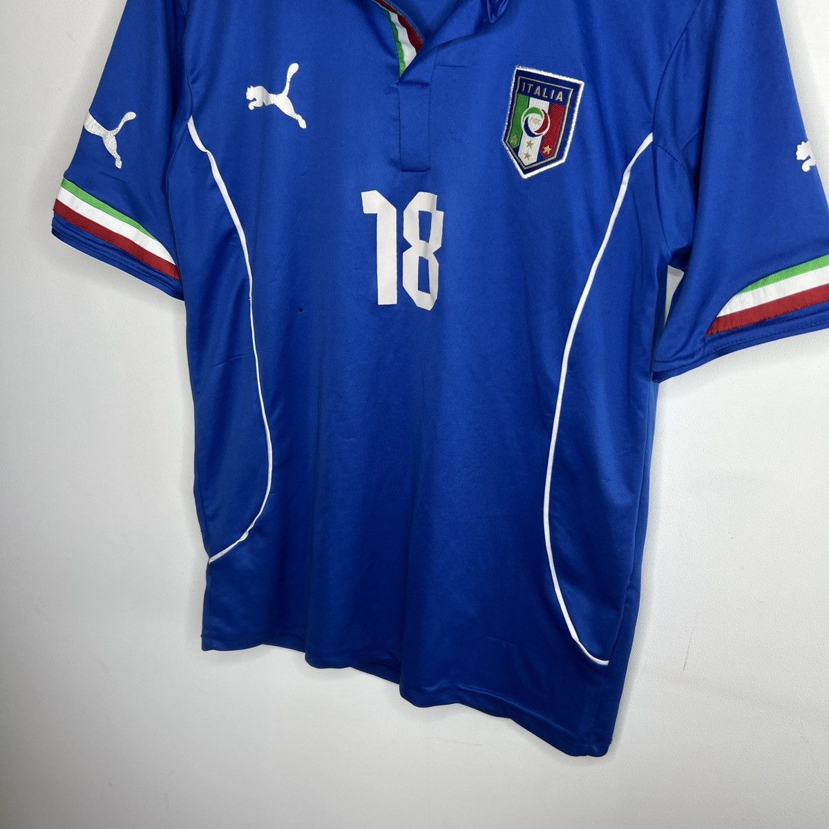 Puma Puma Italy Montolivo 18 Blue Jersey Tshirt Kit Soccer Tesm Size US M / EU 48-50 / 2 - 3 Thumbnail