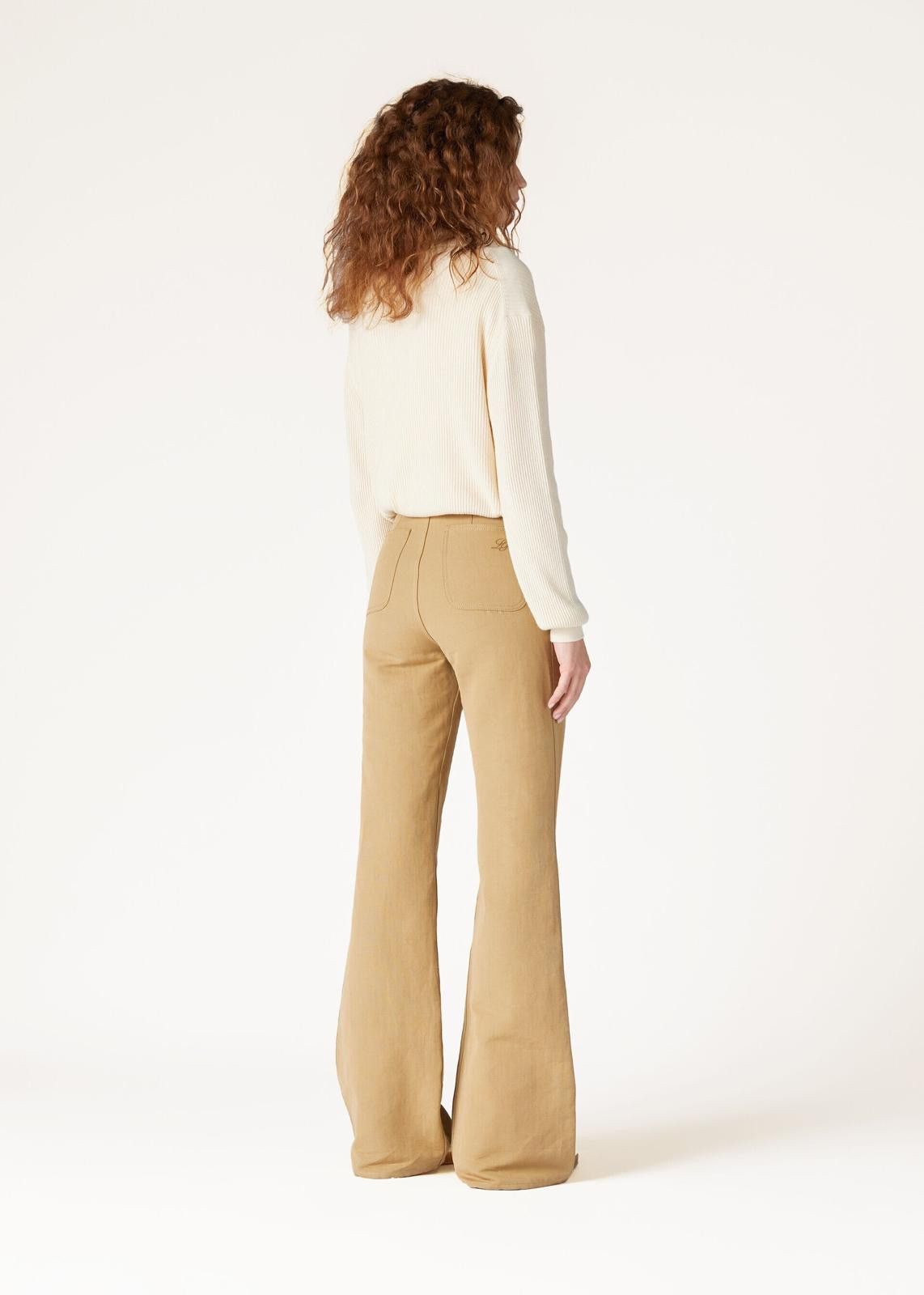 Loro Piana o1srvl11e0425 FAM8742 Linen Danbeth Trouser in Light Brown Size 27" / US 4 / IT 40 - 4 Thumbnail