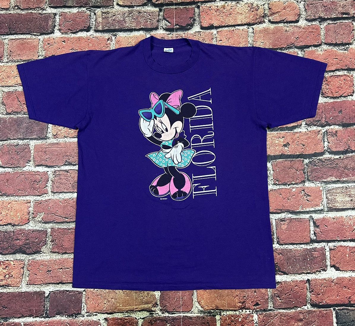 Vintage Vintage Walt Disney MINNIE MOUSE Orlando Florida T-Shirt 90s Size US XL / EU 56 / 4 - 1 Thumbnail