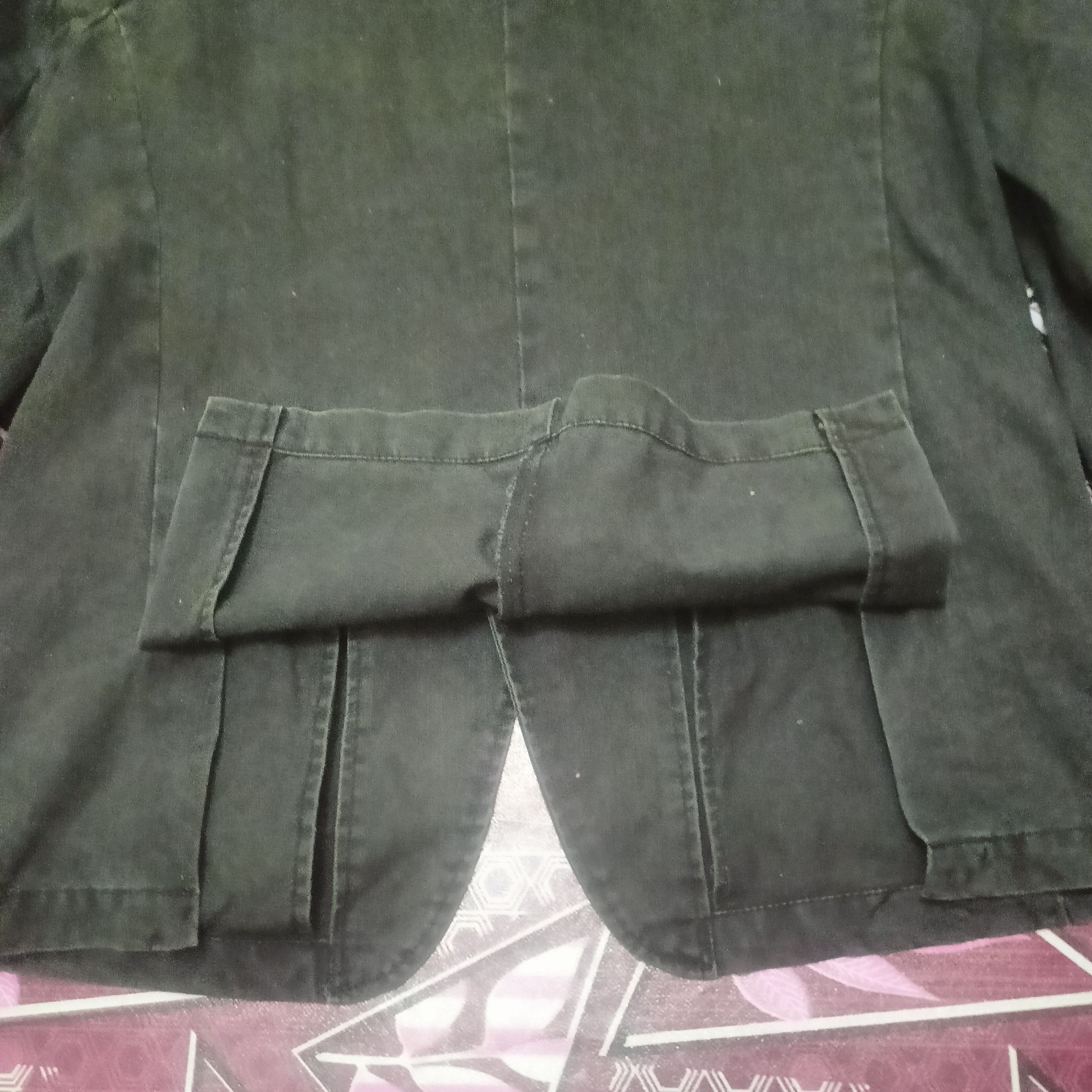 Japanese Brand Power To the people Coat distressed Stripe green & Black Size US M / EU 48-50 / 2 - 18 Thumbnail