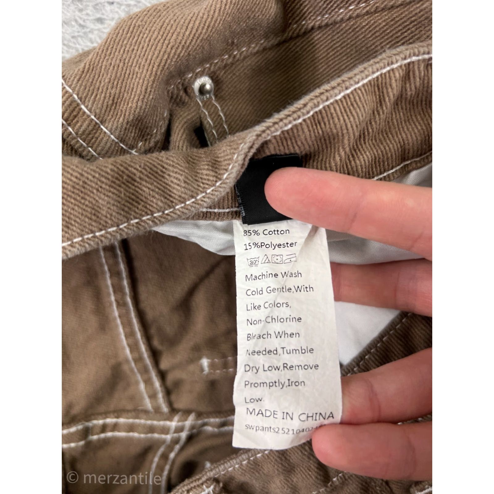 Shein SheIn Denim Jeans Straight Leg Pants Womens Medium Brown 5-Pocket Regular High Rise Cotton Stretch Jeans Size 32" / US 10 / IT 46 - 5 Thumbnail