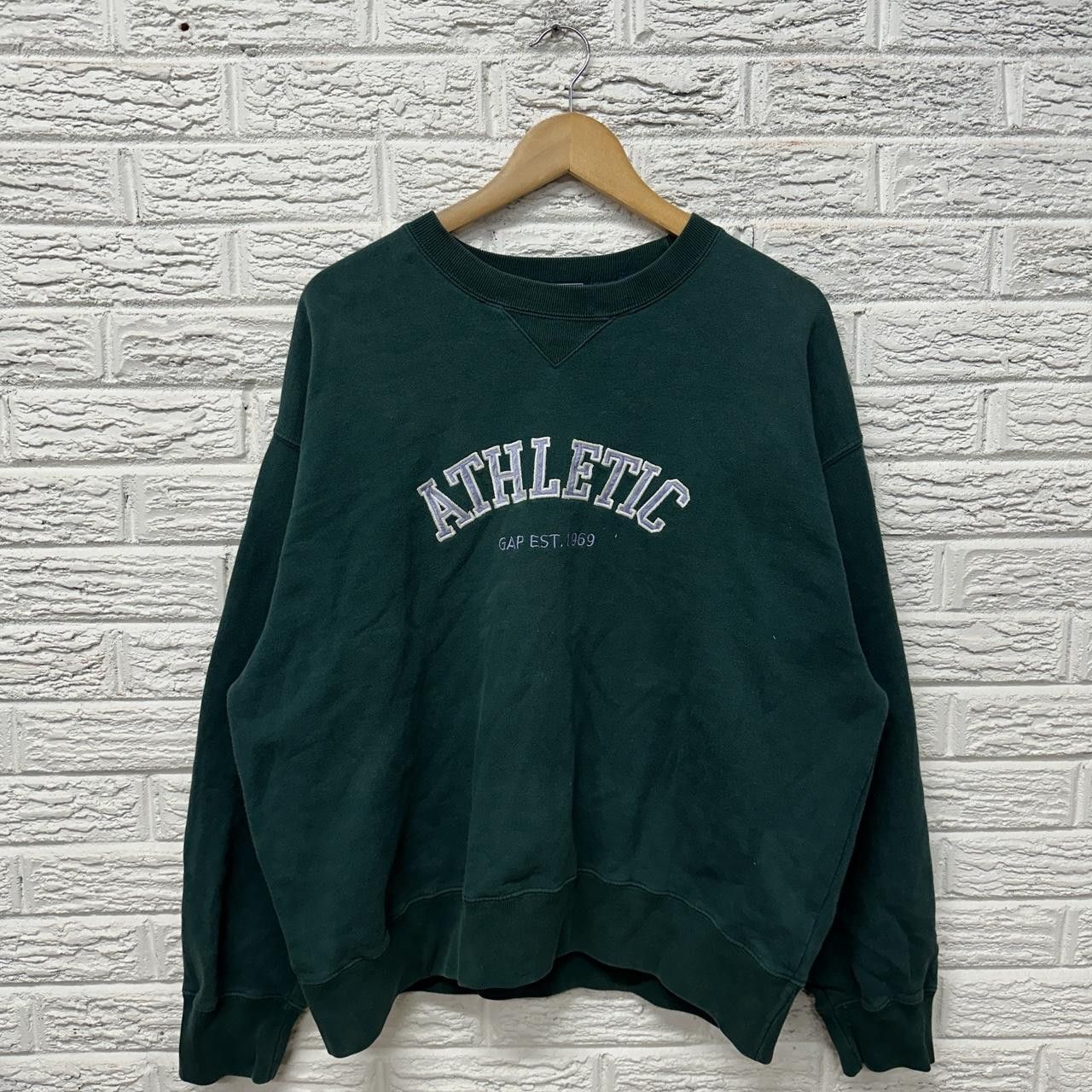 Gap × Vintage Vintage 90s Gap Athletic Embroidered Sweatshirt Large Size US L / EU 52-54 / 3 - 1 Thumbnail