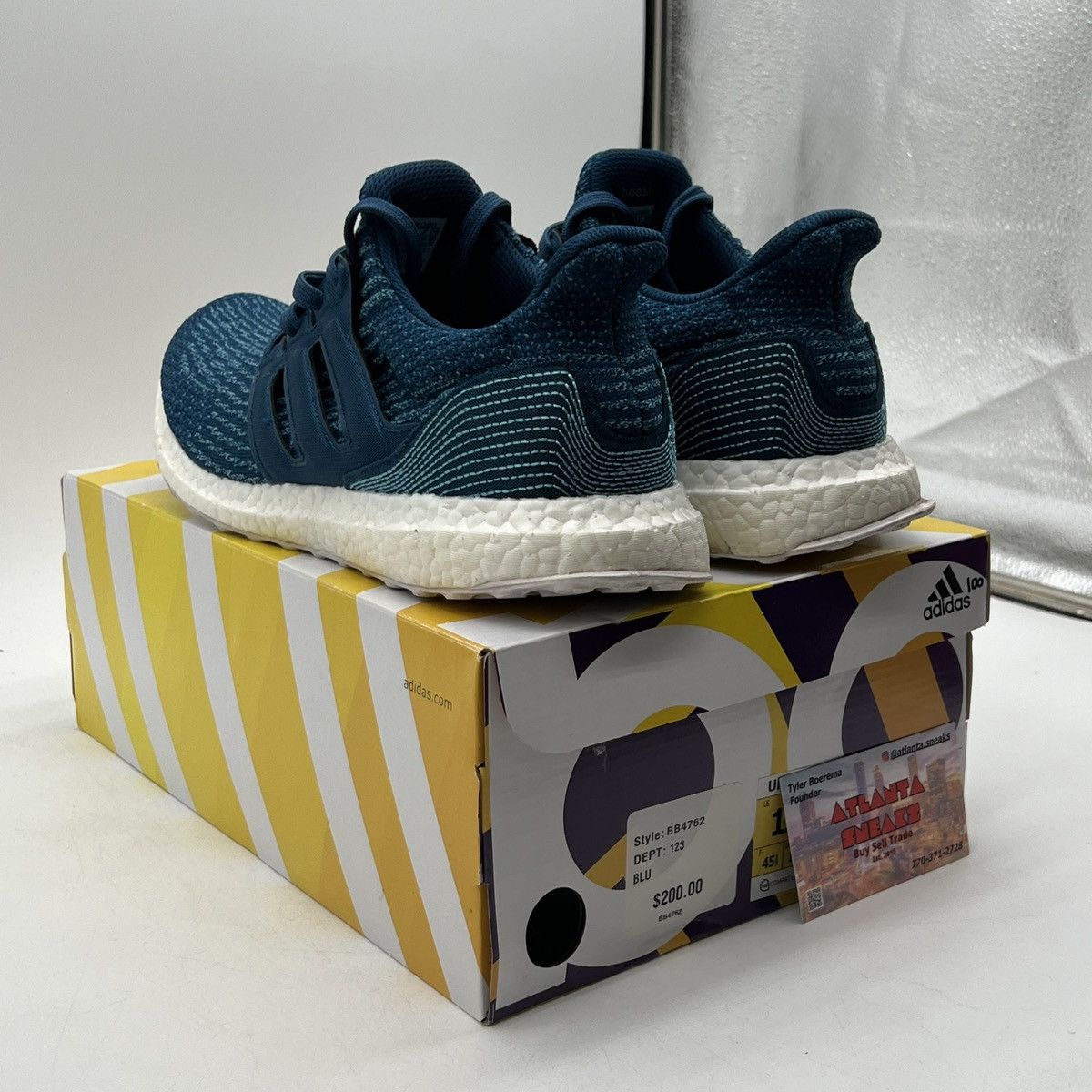 Adidas Parley x ultraboost 3.0 limited night navy Size US 11 / EU 44 - 4 Thumbnail