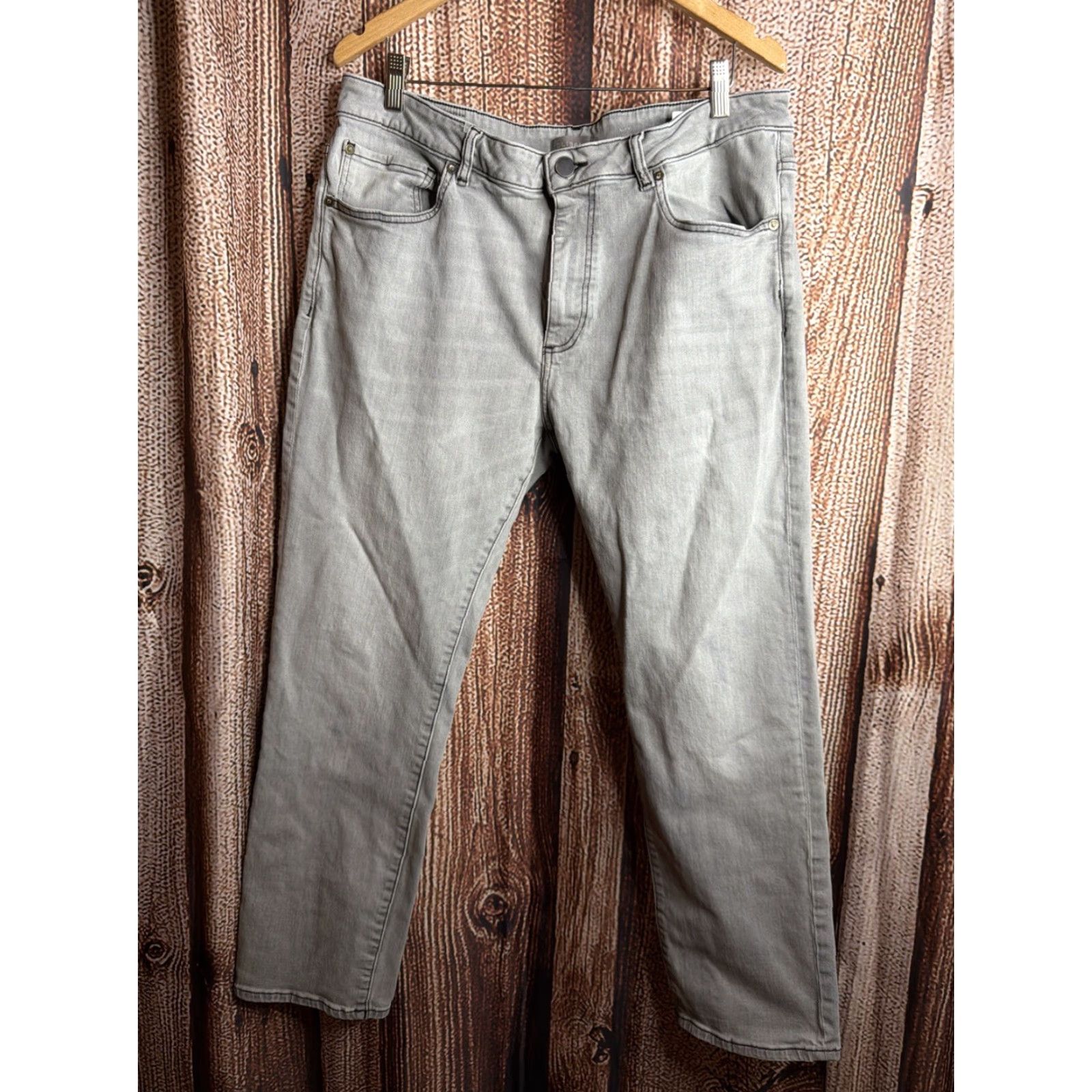 DL1961 DL1961 Jeans Mens 38x30 Slim Straight 5-Pocket Gray Nick USA Denim Cotton Blend Slim Fit Vintage? No Size US 38 / EU 54 - 2 Thumbnail