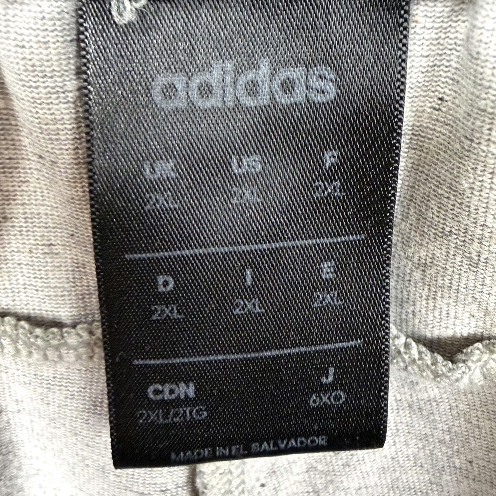 Adidas Adidas Track Pants 2XL 34x30 Gray Men Regular Jersey Pockets Side Stripe Athletic Jogging Streetwear Size US 39 - 6 Thumbnail