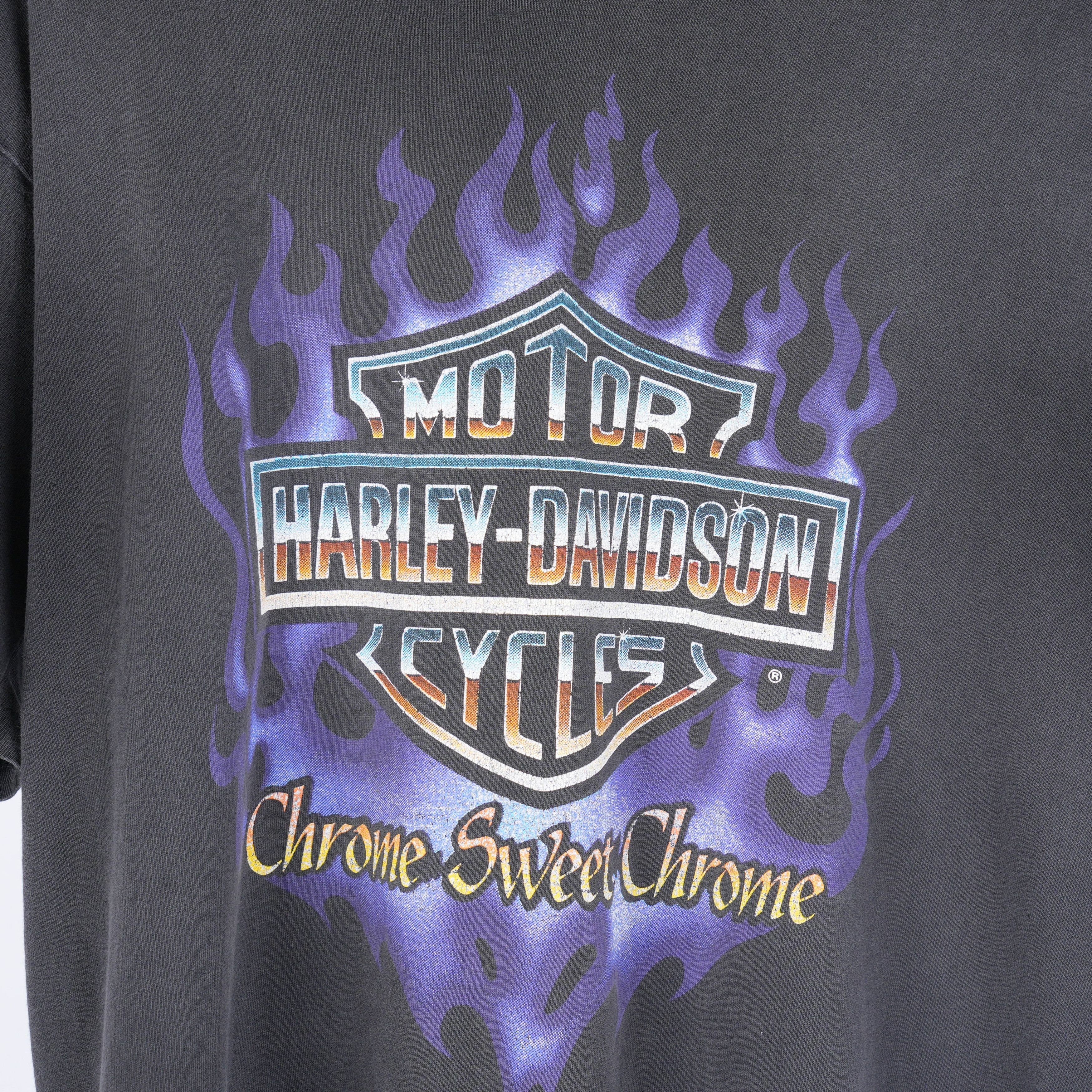 Vintage VINTAGE 90'S HARLEY DAVIDSON CHROME SWEET CHROME TEE Size US L / EU 52-54 / 3 - 3 Thumbnail