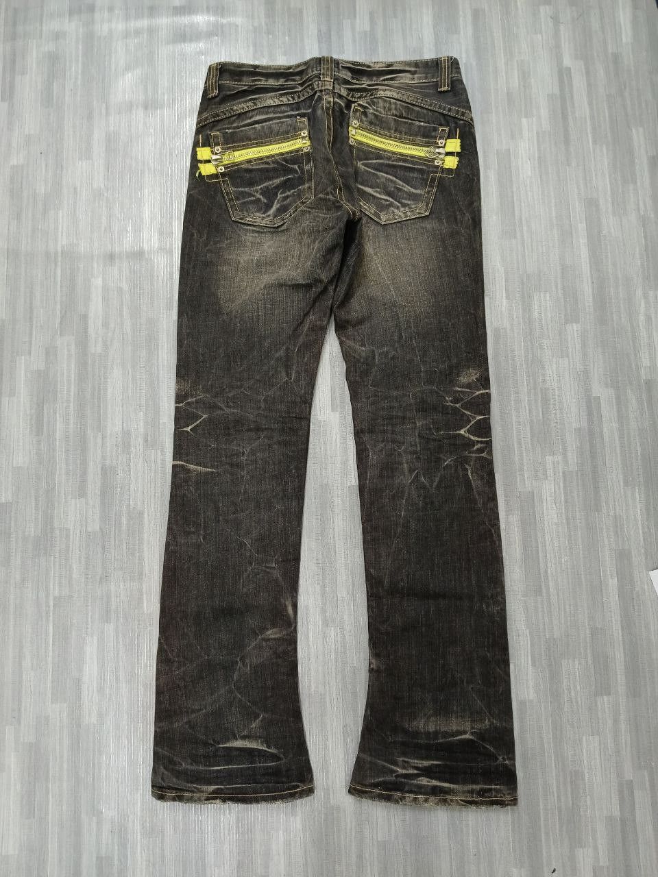 Japanese Brand FLARE SICK RUSTY 0ZZ FIRST PINBALL DENIM PANTS Size US 29 - 3 Thumbnail