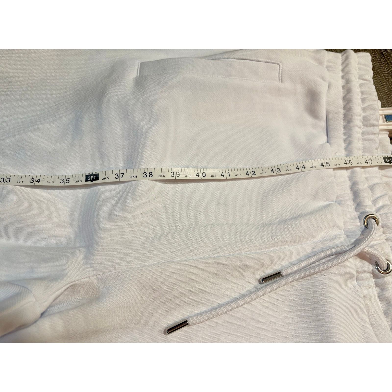 Other Left Point XL White Flare Sweatpants with Rhinestones NWT Size US 34 / EU 50 - 7 Thumbnail