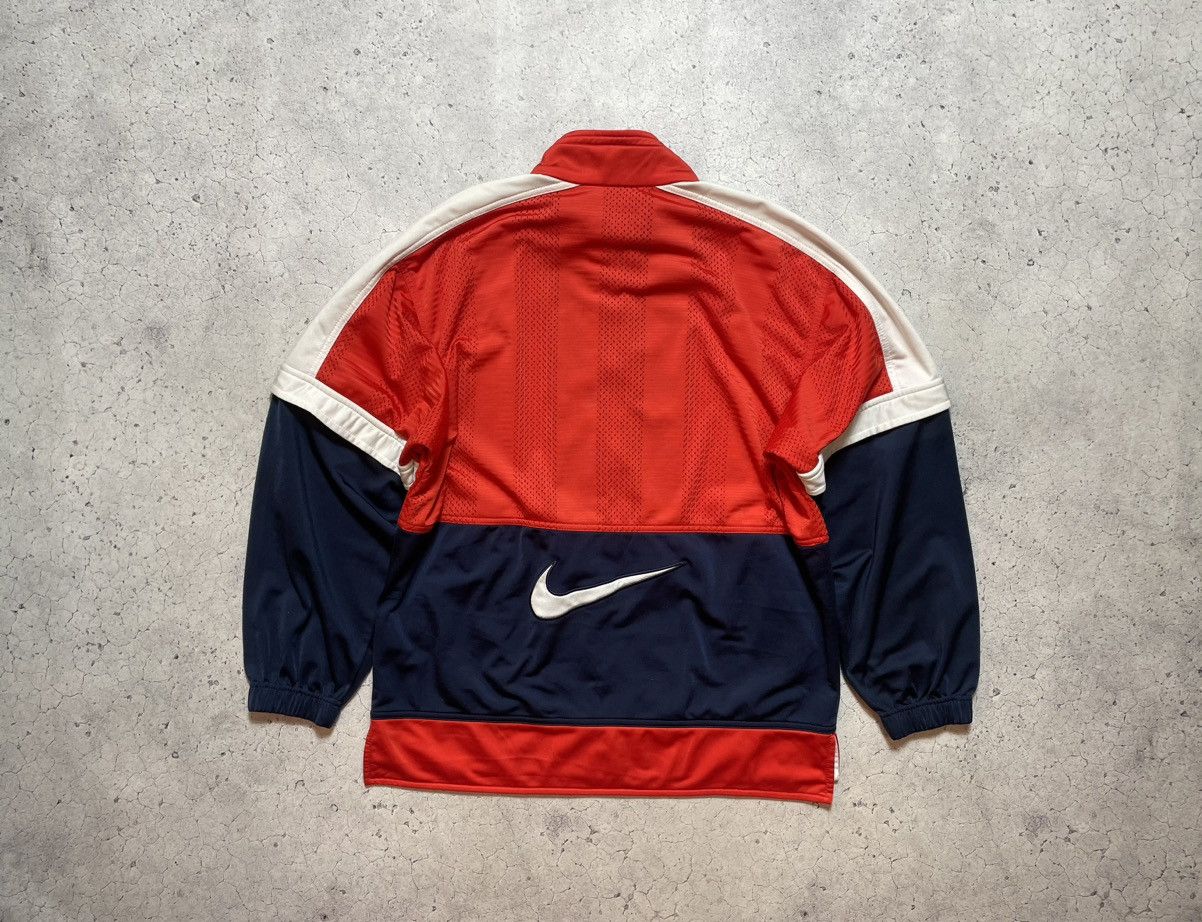 Nike Vintage 90's Track Jacket Nike Big Swoosh Full Zip Retro Y2K Size US M / EU 48-50 / 2 - 1 Thumbnail