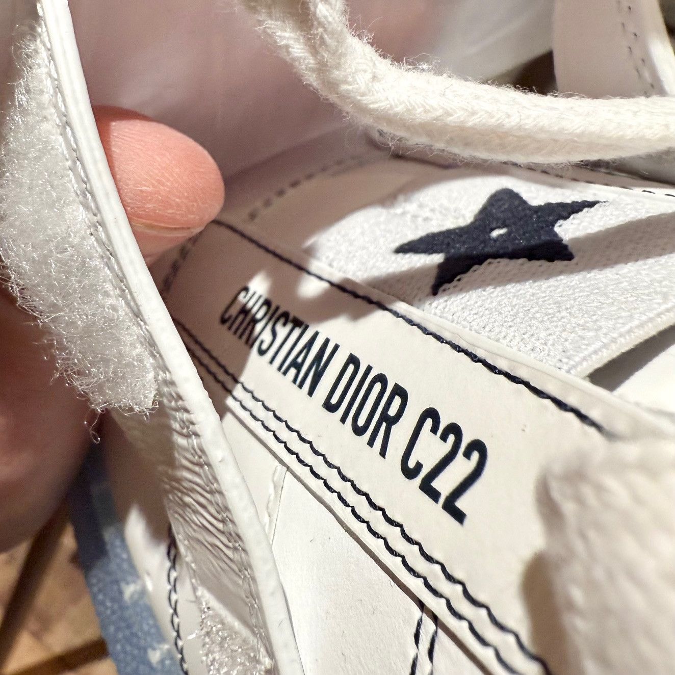 Dior Dior Dior-ID Strap White Blue Sole Sneakers Size US 8.5 / IT 38.5 - 11 Thumbnail