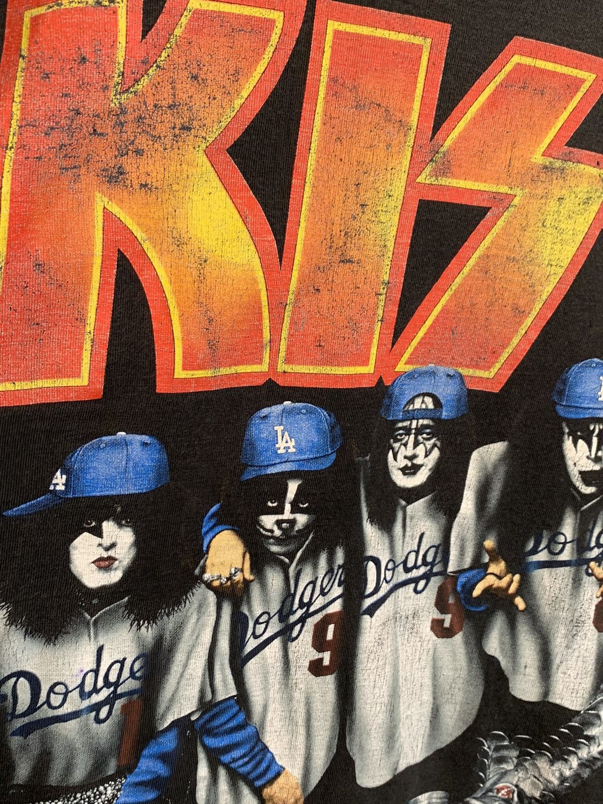 Band Tees *RARE* Vintage 1998 KISS Psycho Circus 3D Dodgers Band Shirt Size US XL / EU 56 / 4 - 5 Thumbnail