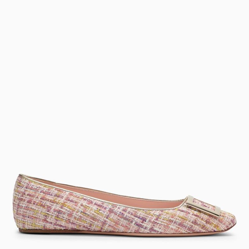 image of Roger Vivier Trompette Pink Ballerina Shoes, Women's (Size 10)