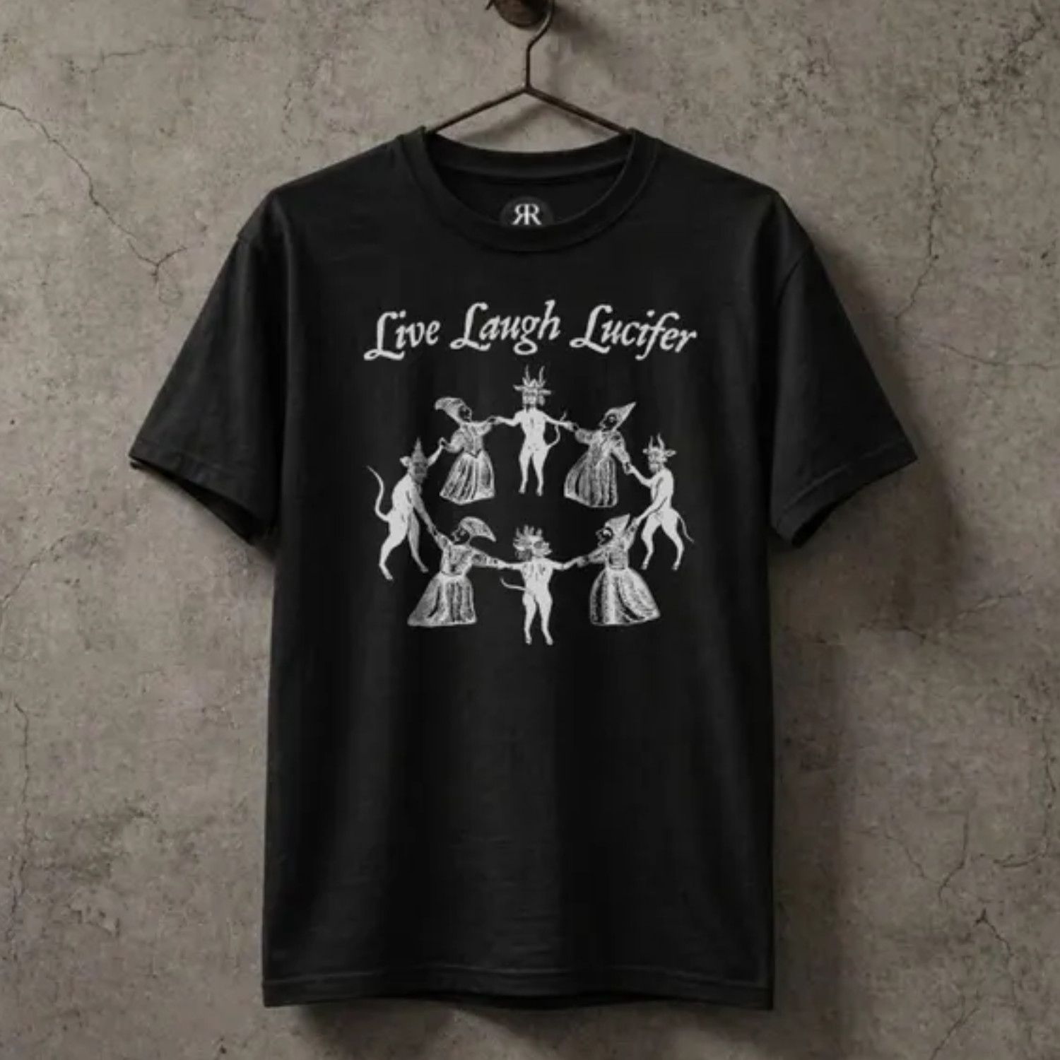 Japanese Brand Live Laugh Lucifer Shirt, Witches Sabbath, Witchcraft Shitt Size US L / EU 52-54 / 3 - 1 Thumbnail