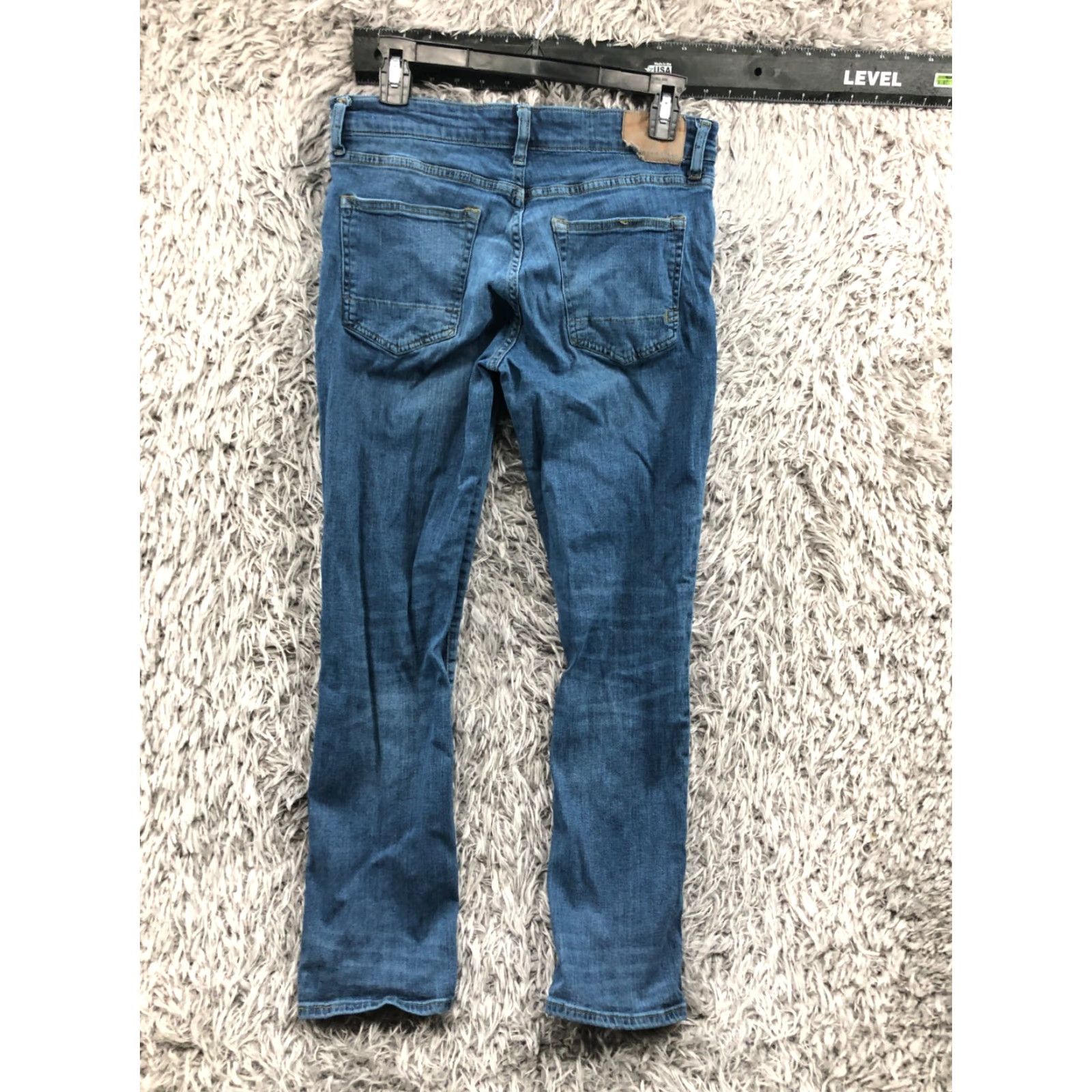 Vintage Aéropostale Jeans Slim Straight 30x30 Womens Medium Wash Blue Modern American Classic Logo 5-Pocket Size 30" / US 8 / IT 44 - 5 Thumbnail