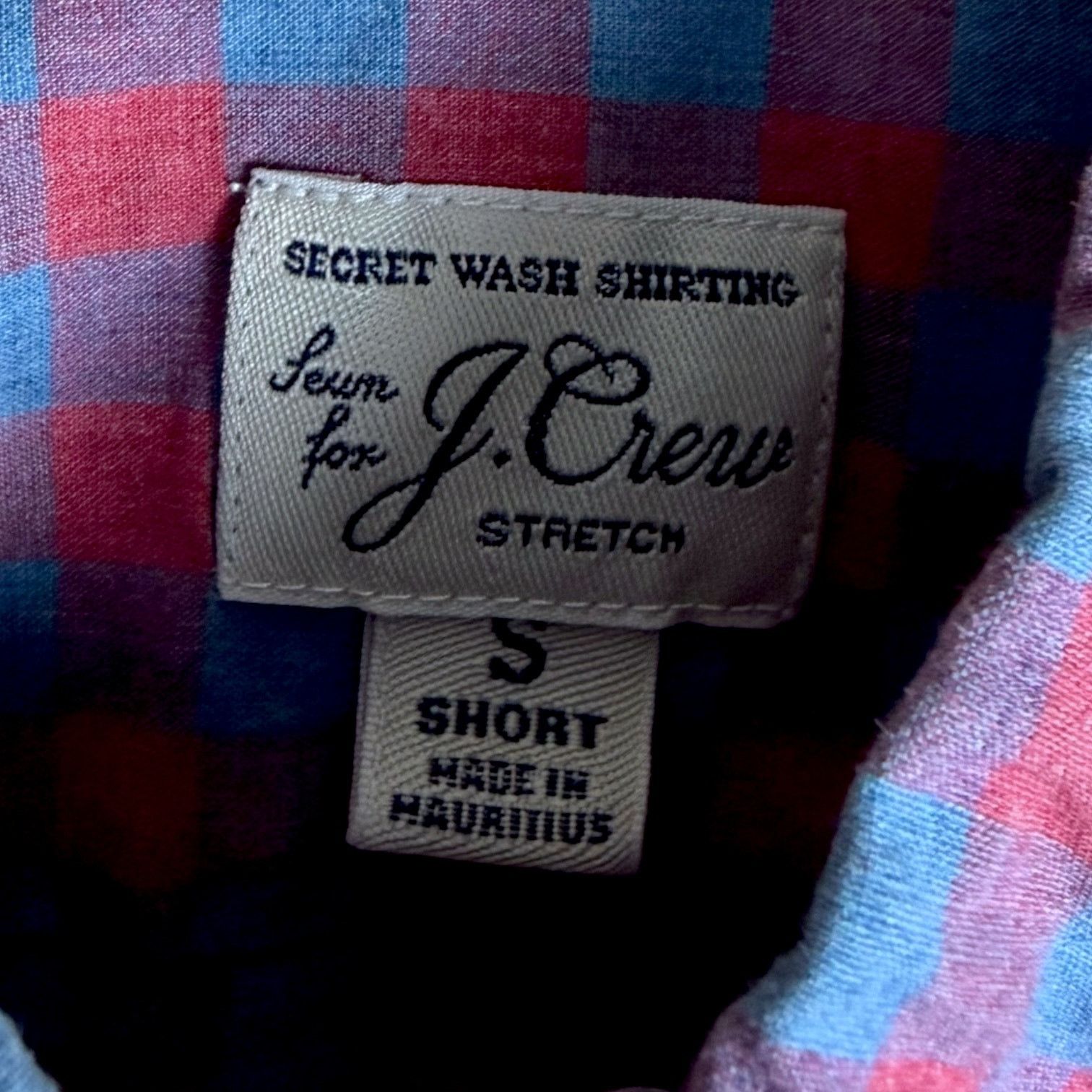 J.Crew Men's J.Crew Red & Blue Check Plaid Untucked Button Down - S Size US S / EU 44-46 / 1 - 4 Thumbnail