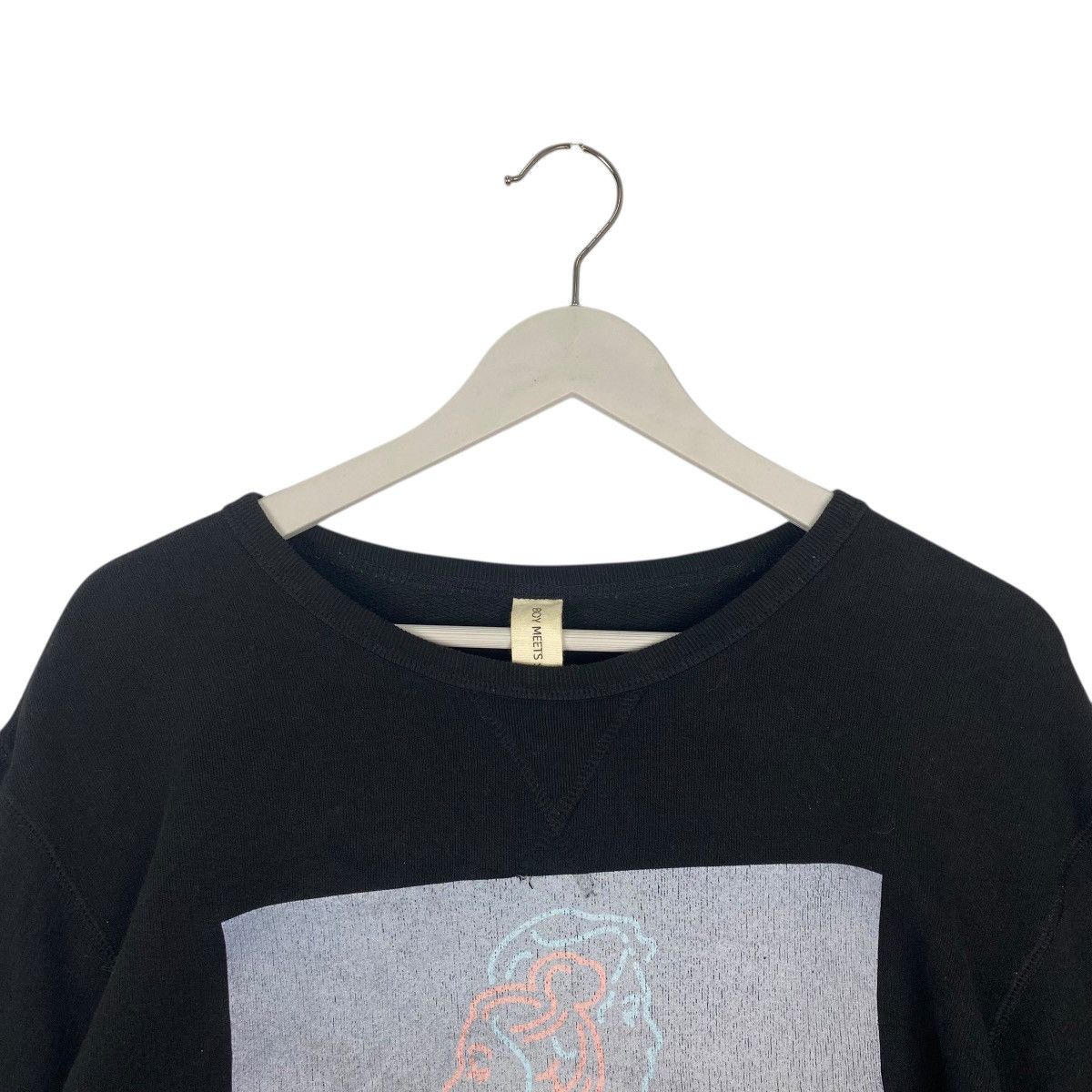Other Vintage Boys Meets Printed Black Pullover Jumper Size XL Size US XL / EU 56 / 4 - 4 Thumbnail